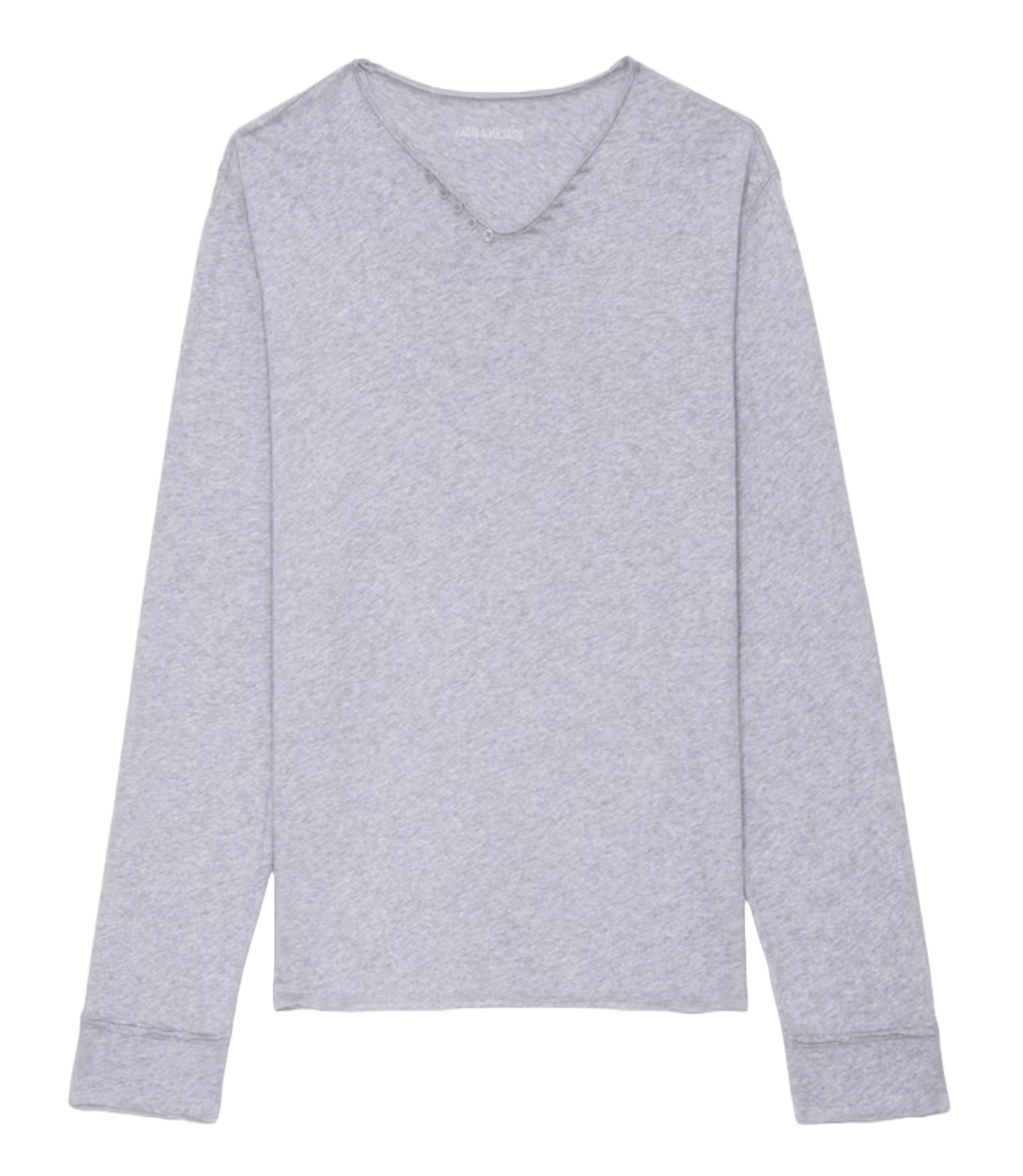 Tes-shirt droit en coton bio monastir ZADIG&VOLTAIRE Gris