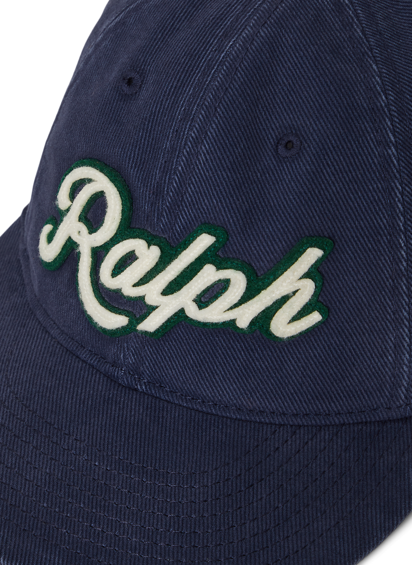 Casquette à logo brodé en coton POLO RALPH LAUREN Bleu