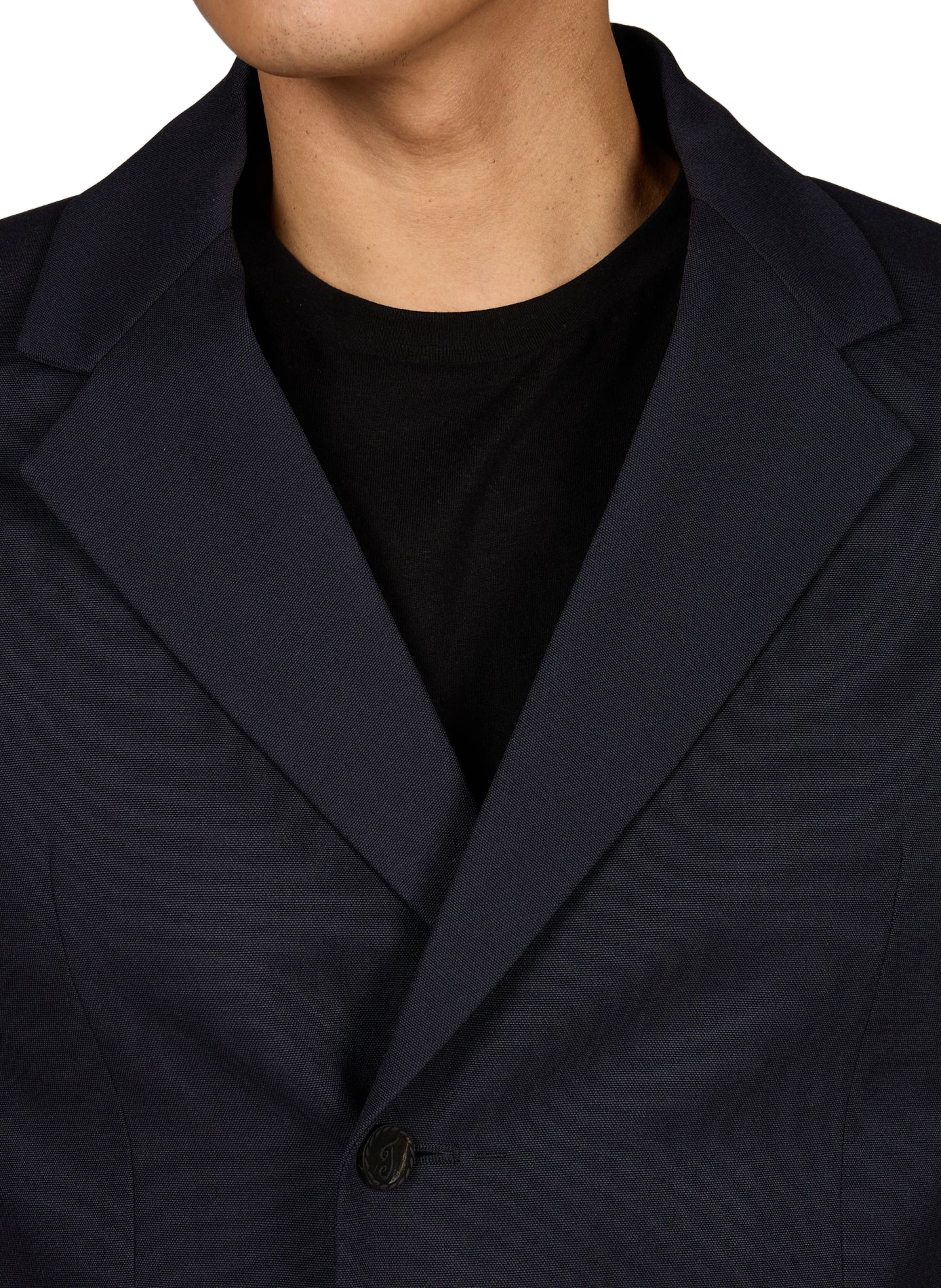 The Melo jacket with a tailored collar JACQUEMUS Blue