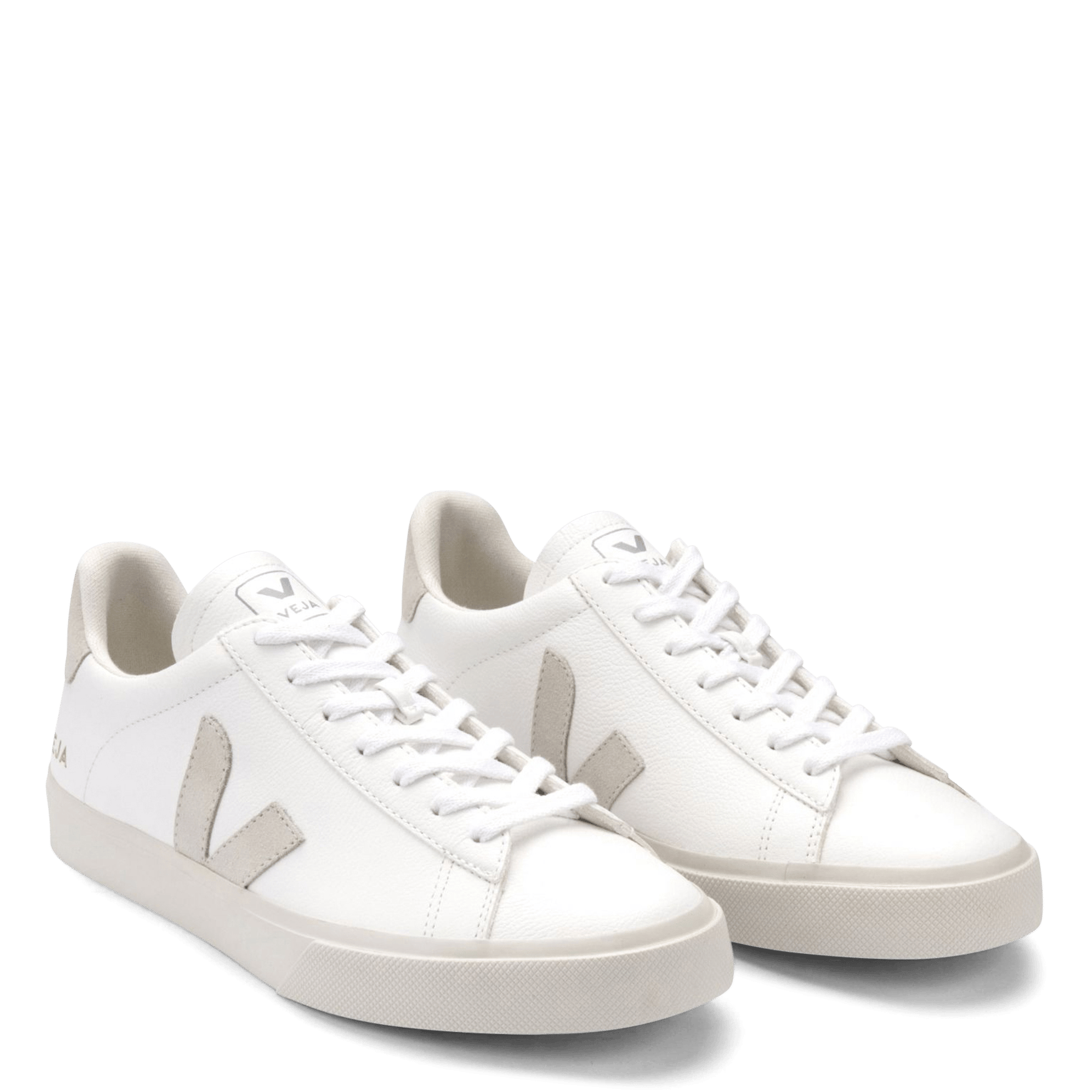 Baskets basses en cuir campo VEJA Blanc