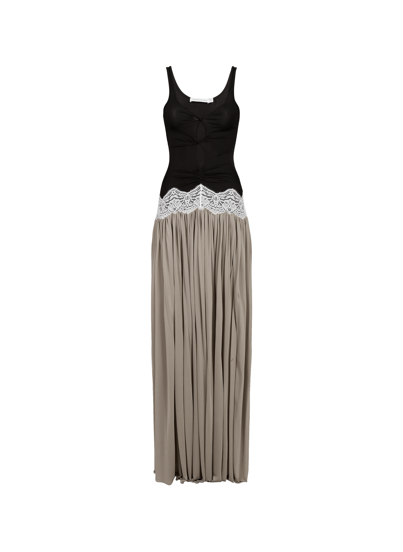 Gerade lange Kleid CHRISTOPHER ESBER Beige