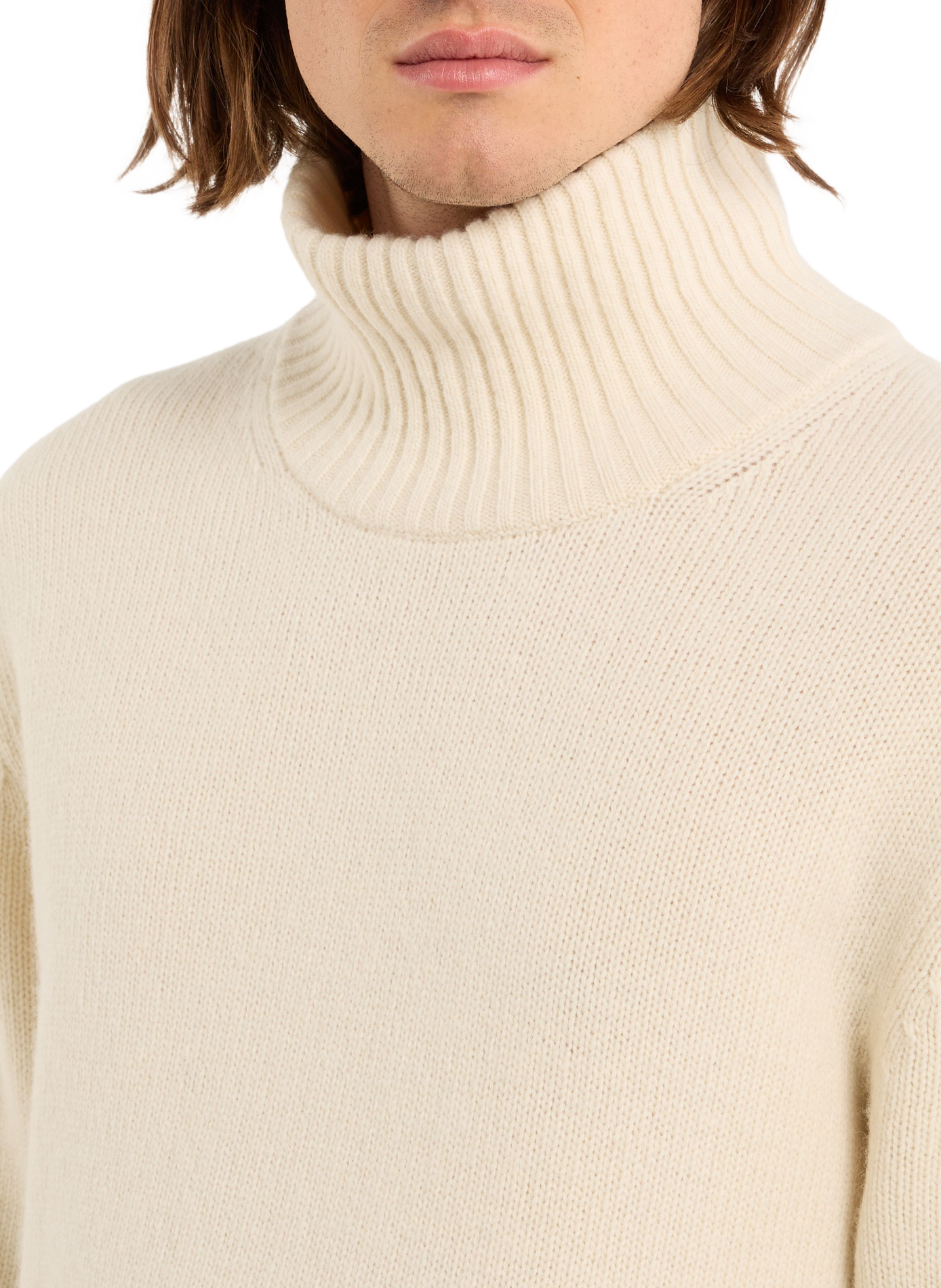 Wool high-neck jumper SAISON 1865 Beige