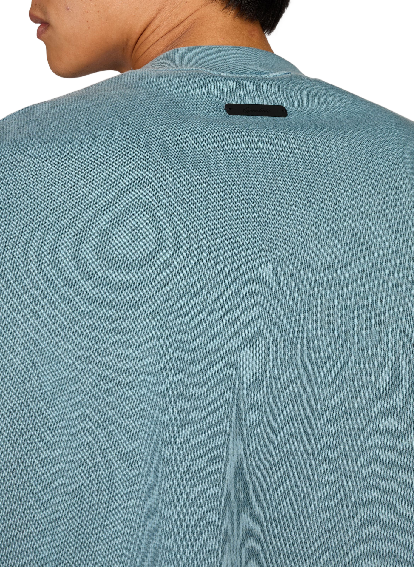 Oversized thick screen-printed t-shirt FEAR OF GOD ESSENTIALS Blue