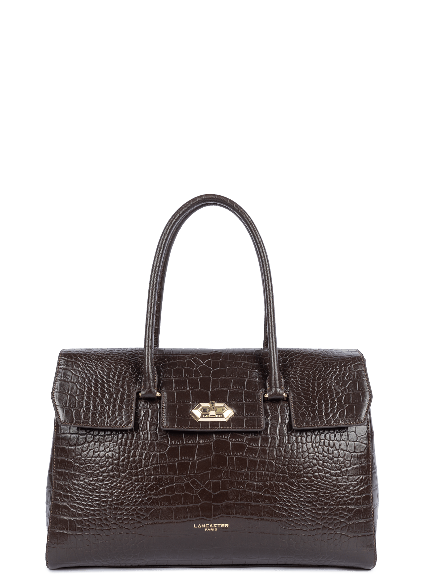 Très grand sac cabas épaule - exo  Marron foncé