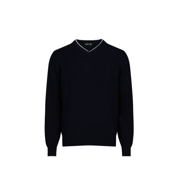 Pull col V en coton mélangé Pull col V en coton mélangé