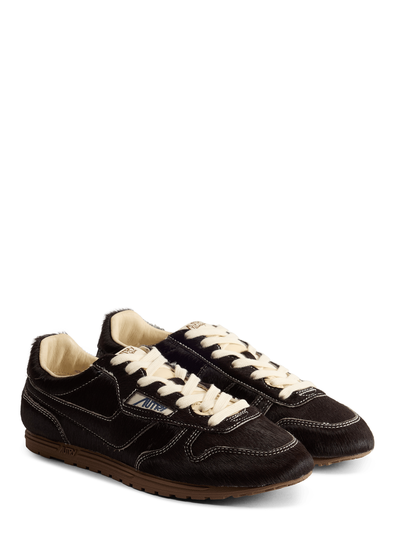 Baskets basses Windspin en cuir AUTRY Marron