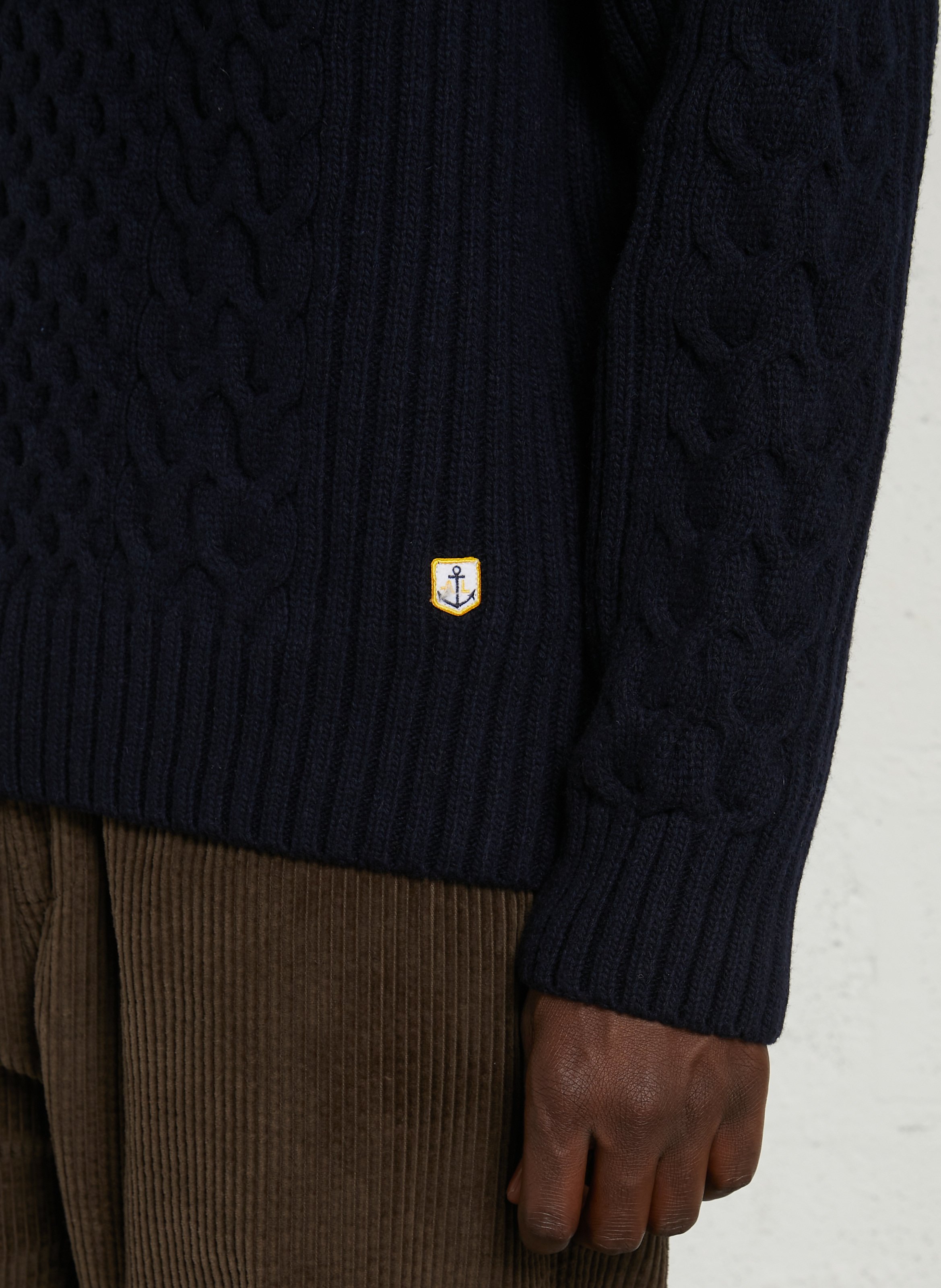 Pull droit en laine mélangée ARMOR-LUX Bleu