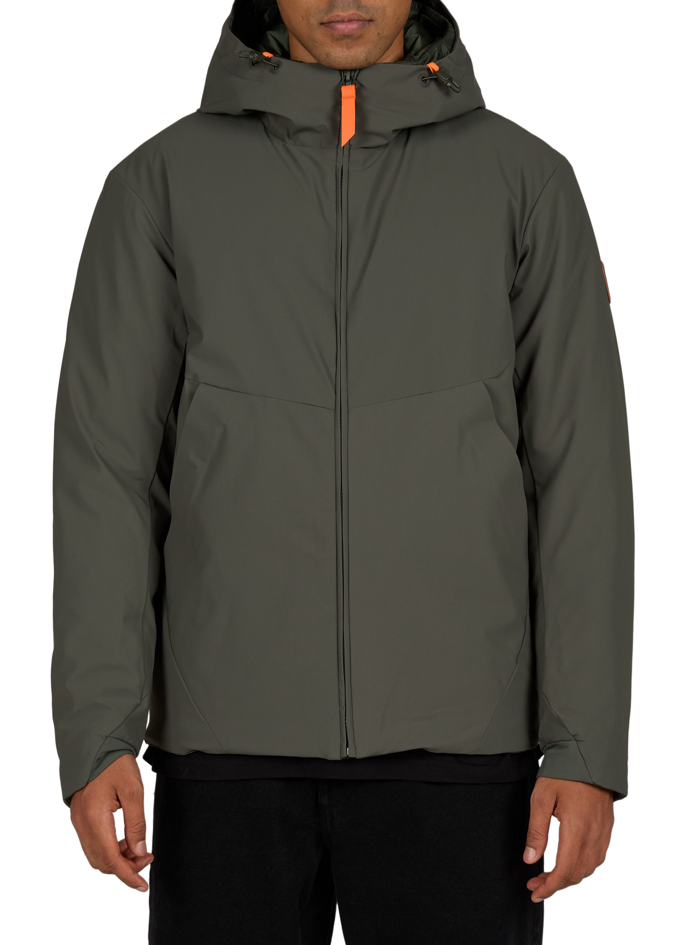 Jacke mit Stehkragen und Kapuze GERTRUDE Grun
