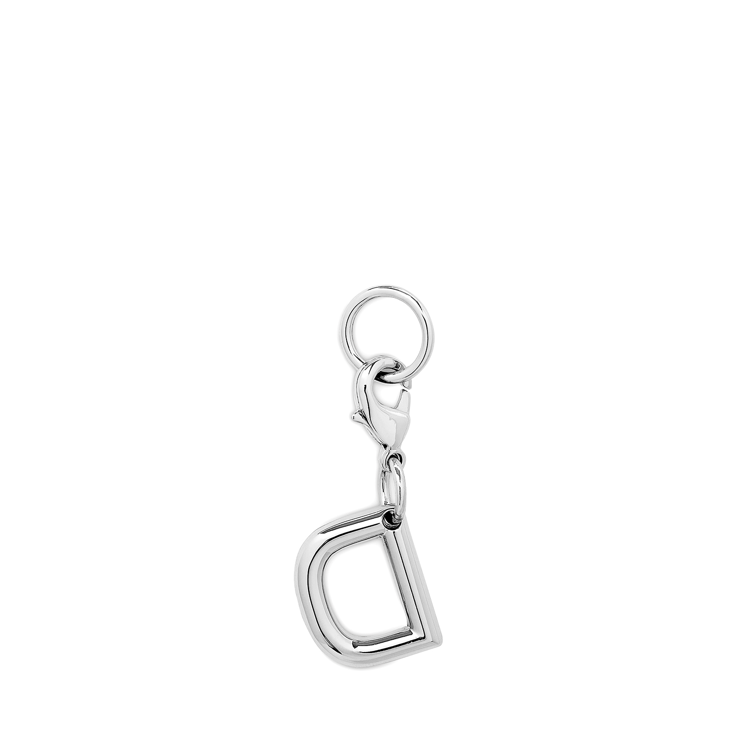 Charme métallique argenté lancel lettre d. LANCEL Argent