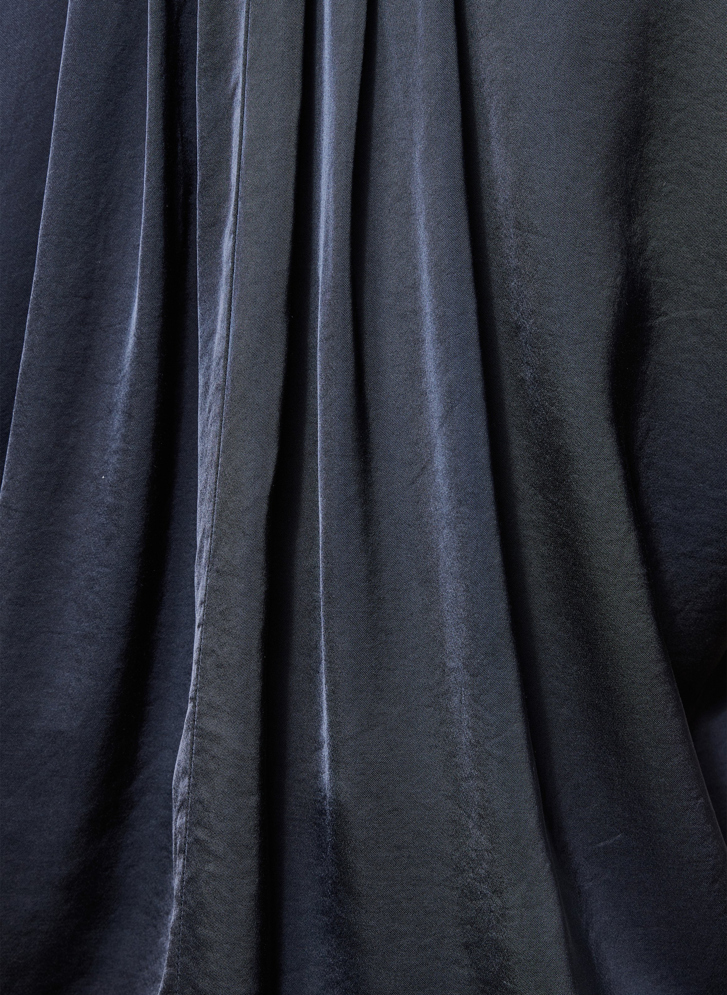 Ruimvallende blouse met Tunesische kraag LA FEE MARABOUTEE Blauw