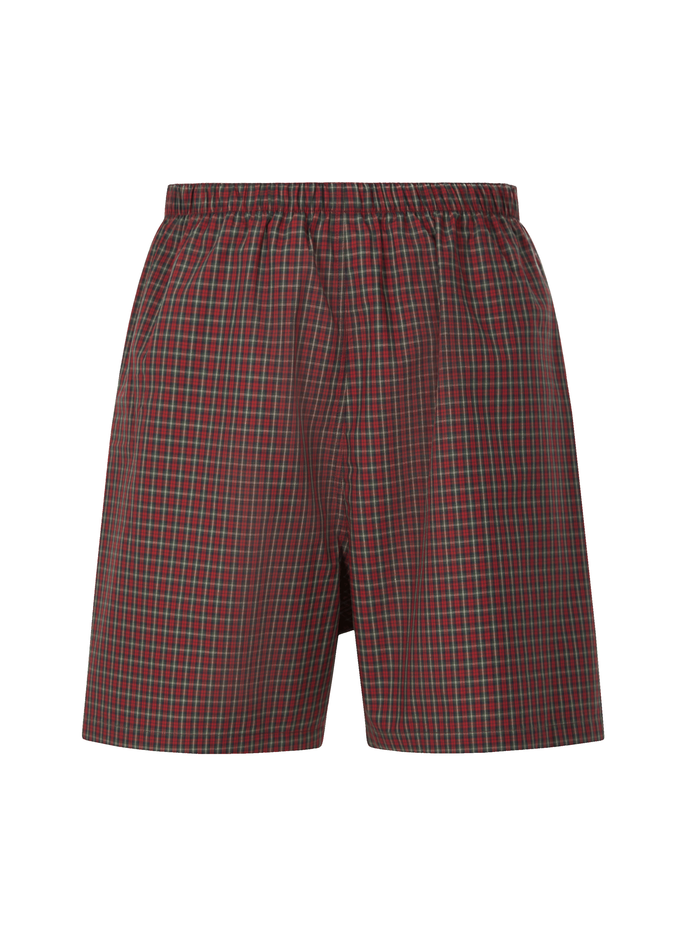 Caleçon à carreaux en coton