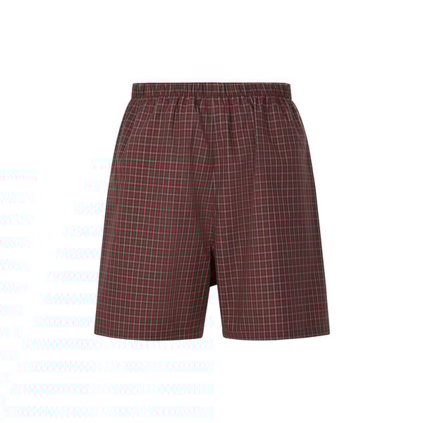 Caleçon à carreaux en coton