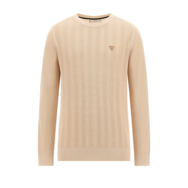 Guess Knitted Jumper In Gold