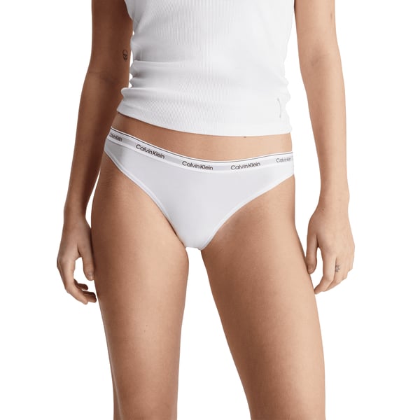 Calvin Klein Set Of Three Cotton Thongs In White