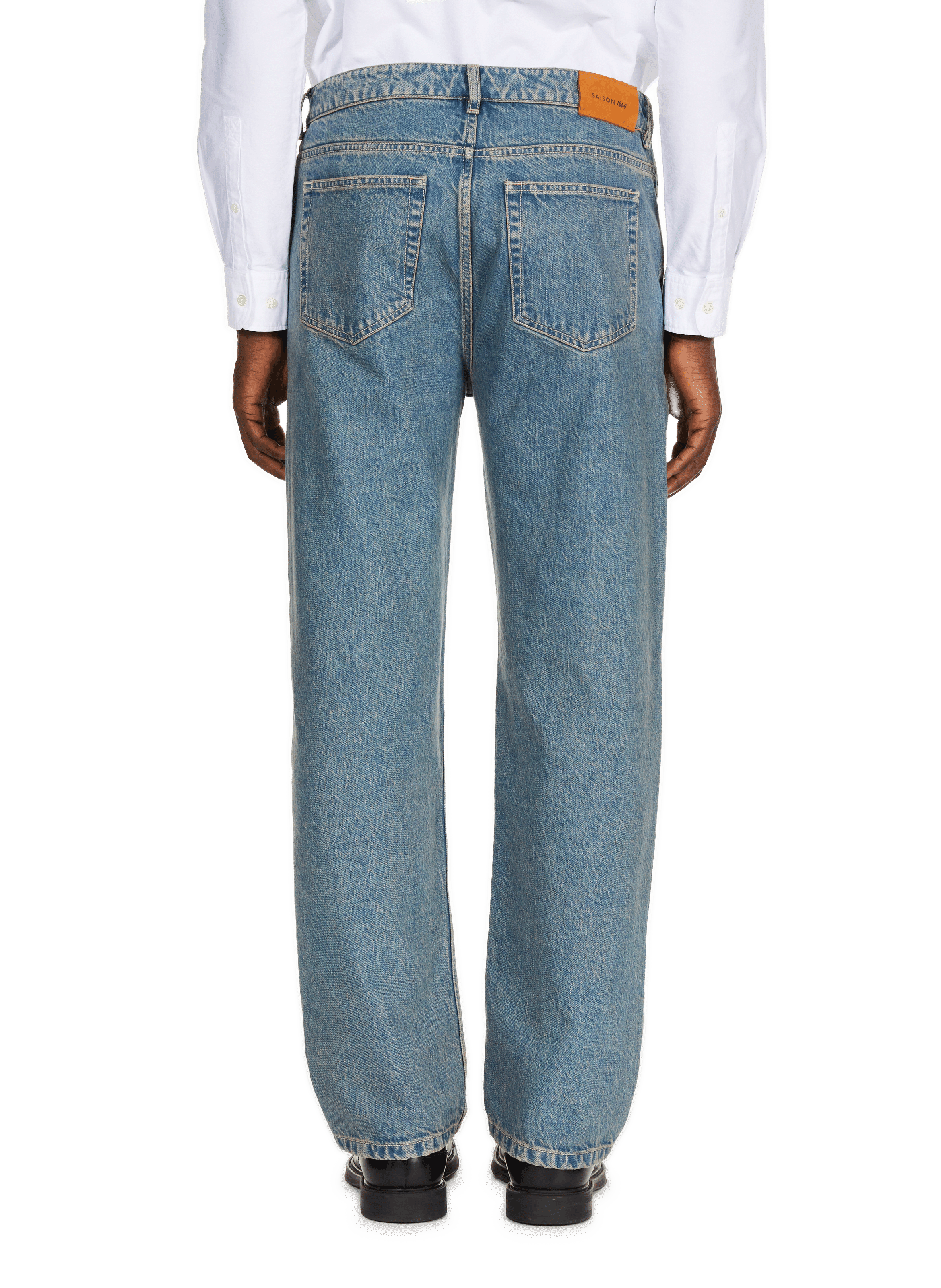 Contrast Jeans Blue