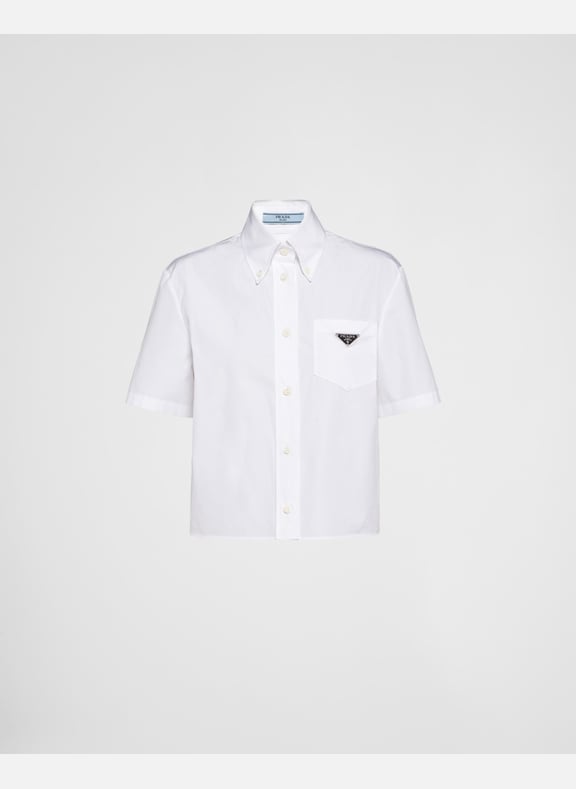 Chemise en popeline Blanc by PRADA PRADA Chemise en popeline Blanc