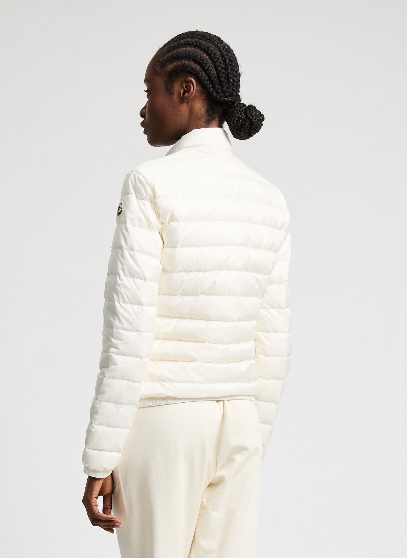 Short quilted down jacket MONCLER White