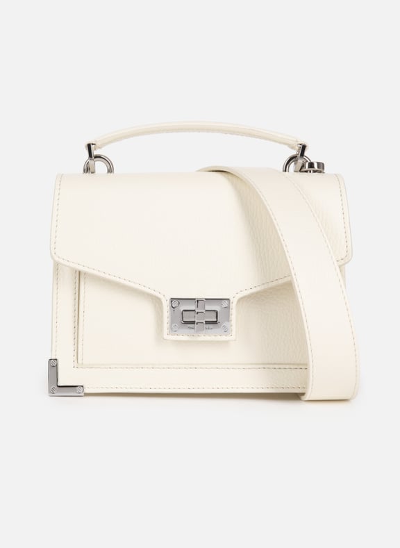 Sac emily small en cuir grainé Blanc by THE KOOPLES THE KOOPLES Sac emily small en cuir grainé Blanc