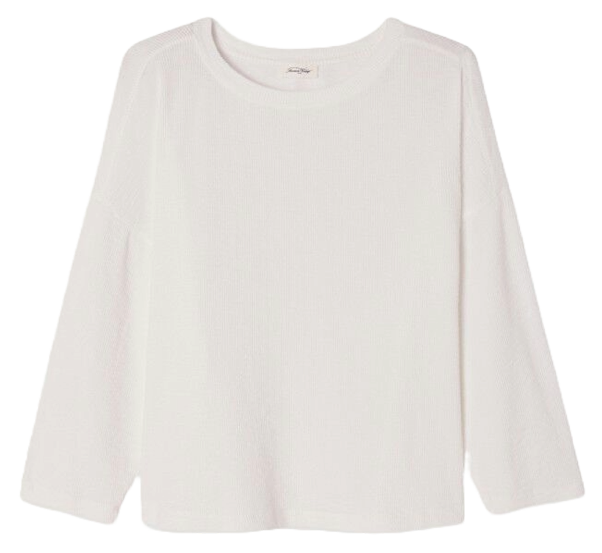 Tee-shirt ample manches 7/8ème yruki AMERICAN VINTAGE Blanc