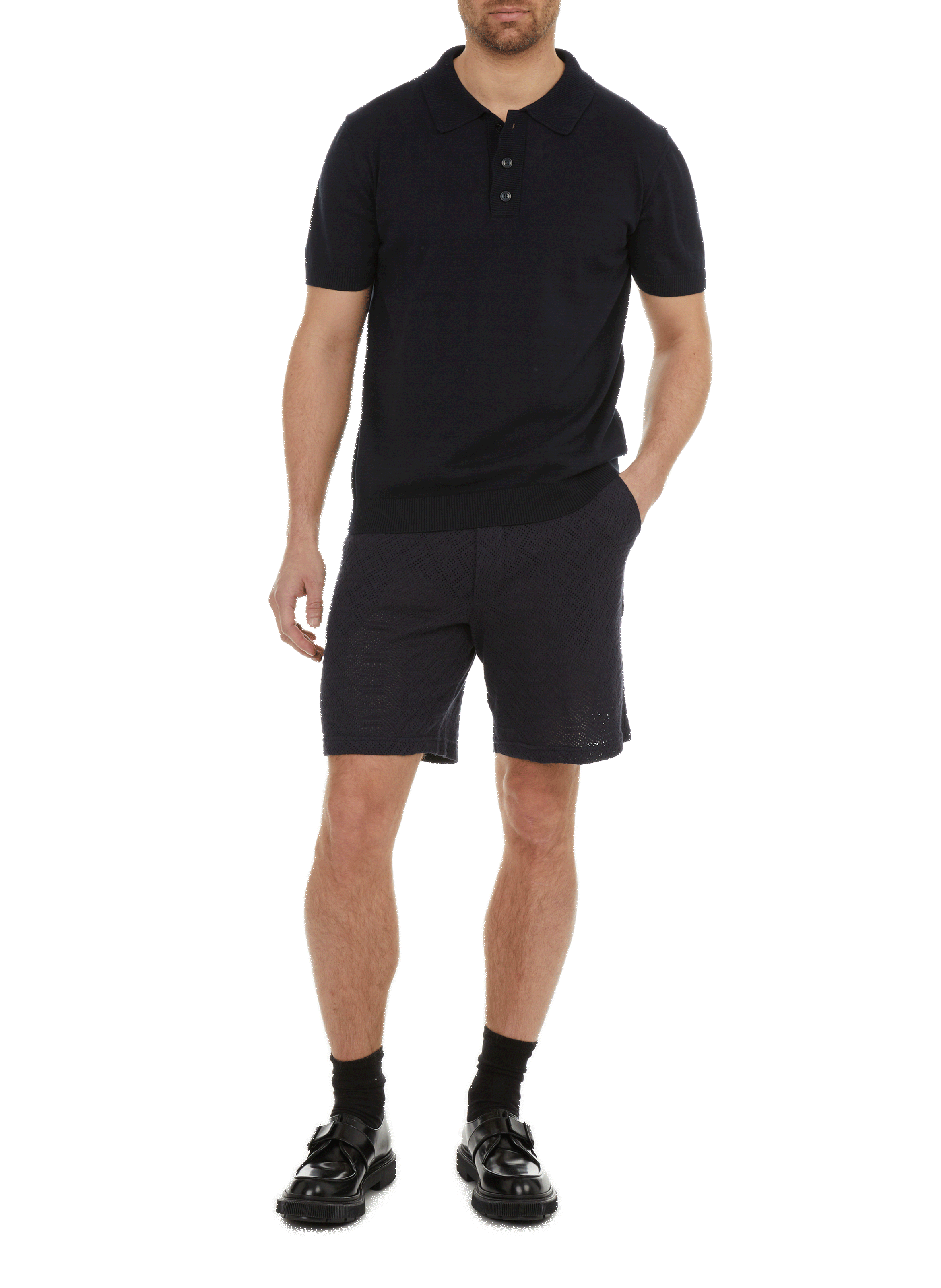 Cotton polo shirt  AU PRINTEMPS PARIS Blue