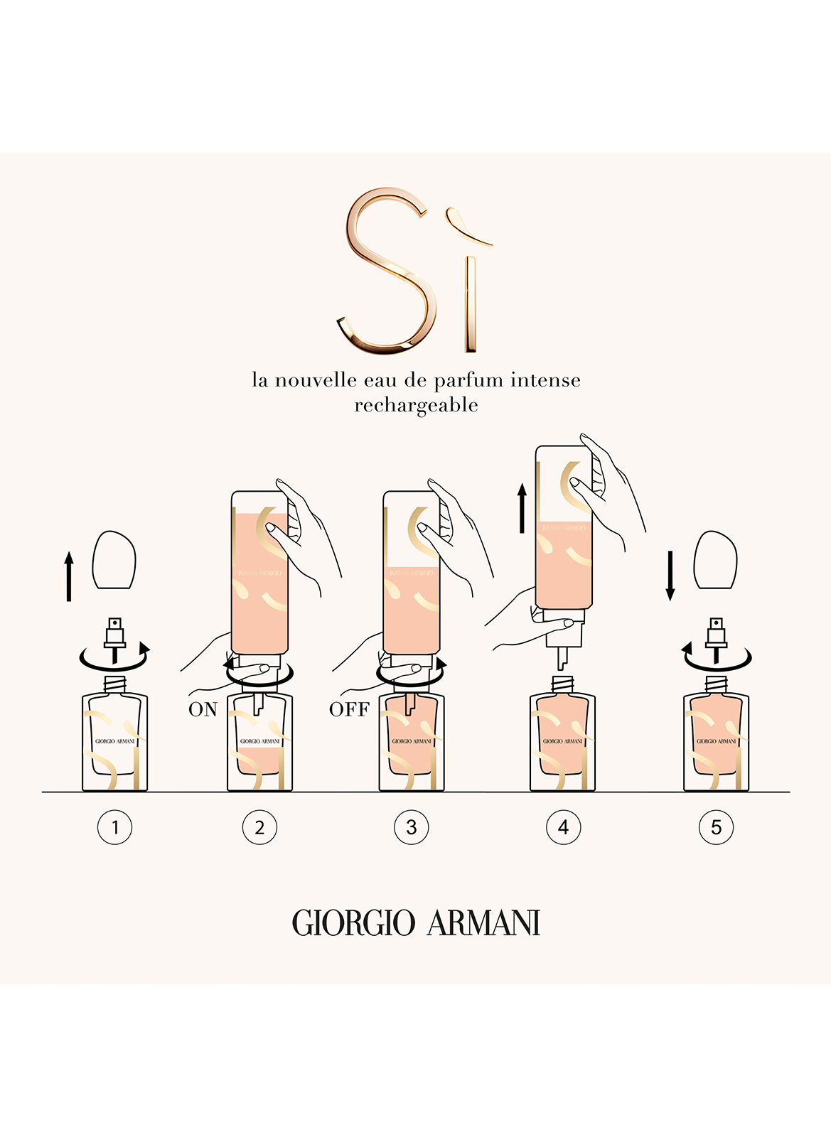 Sì Intense eau de parfum - Refillable ARMANI No color