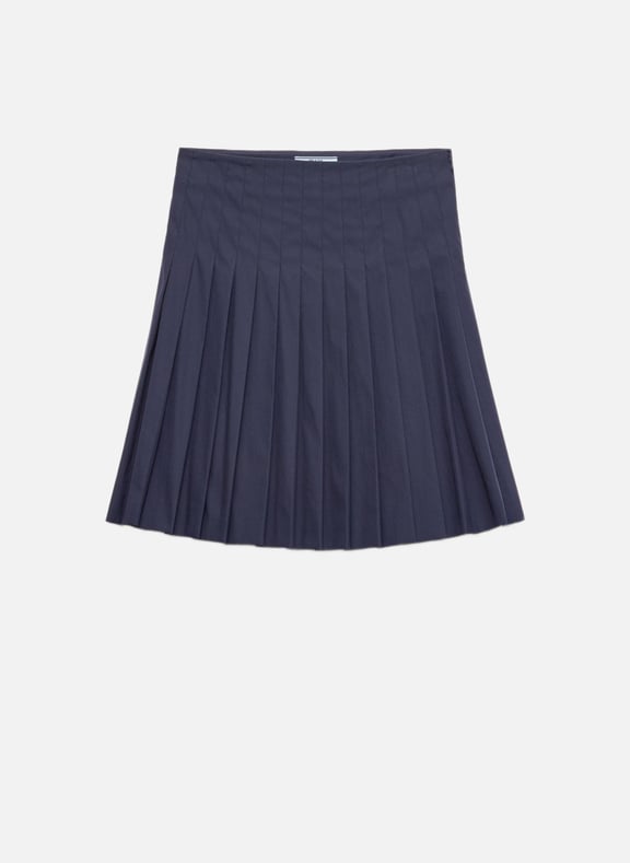 Jupe plissée en popeline Bleu by PRADA PRADA Jupe plissée en popeline Bleu
