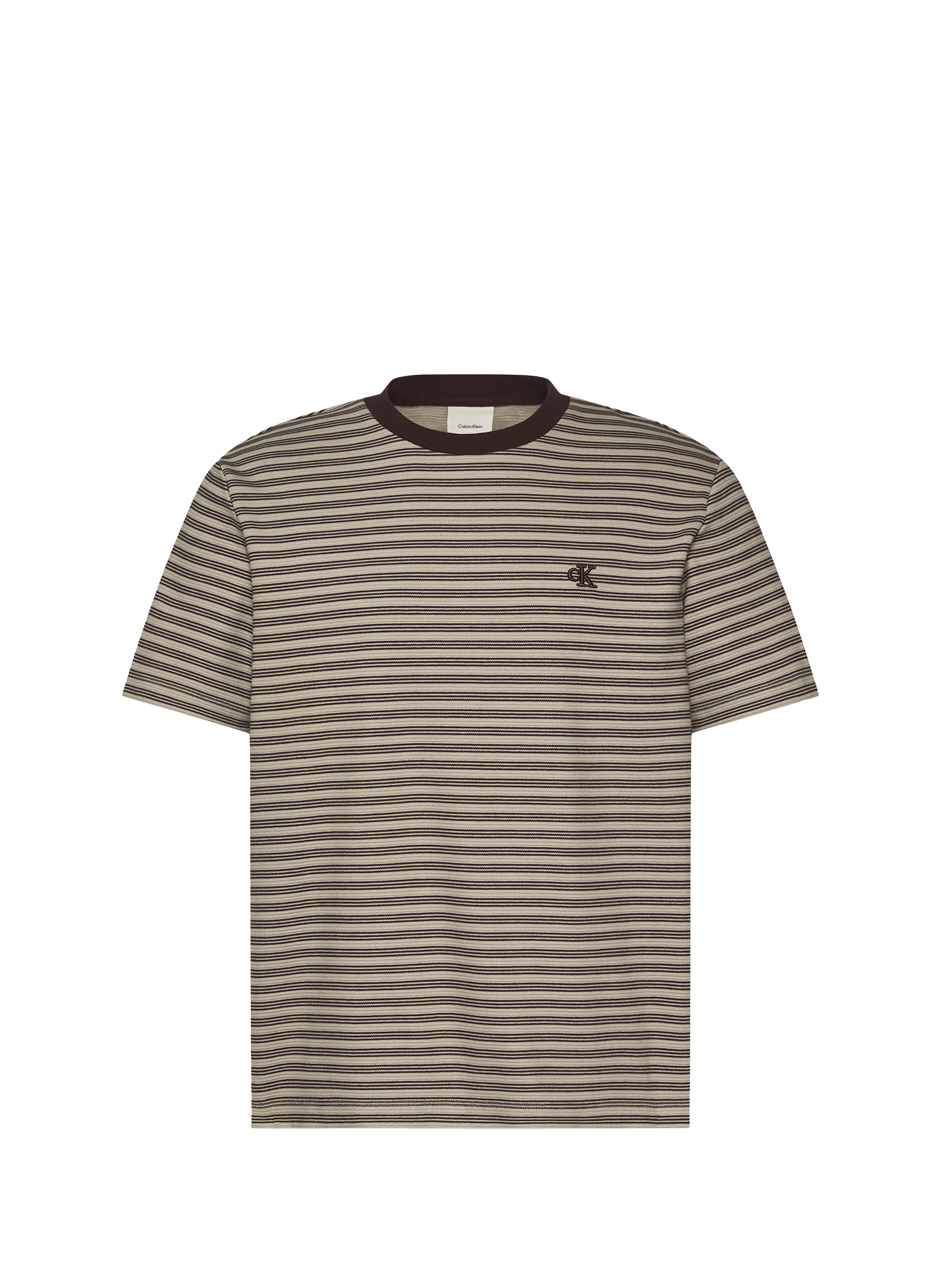 Striped T-shirt CALVIN KLEIN Beige