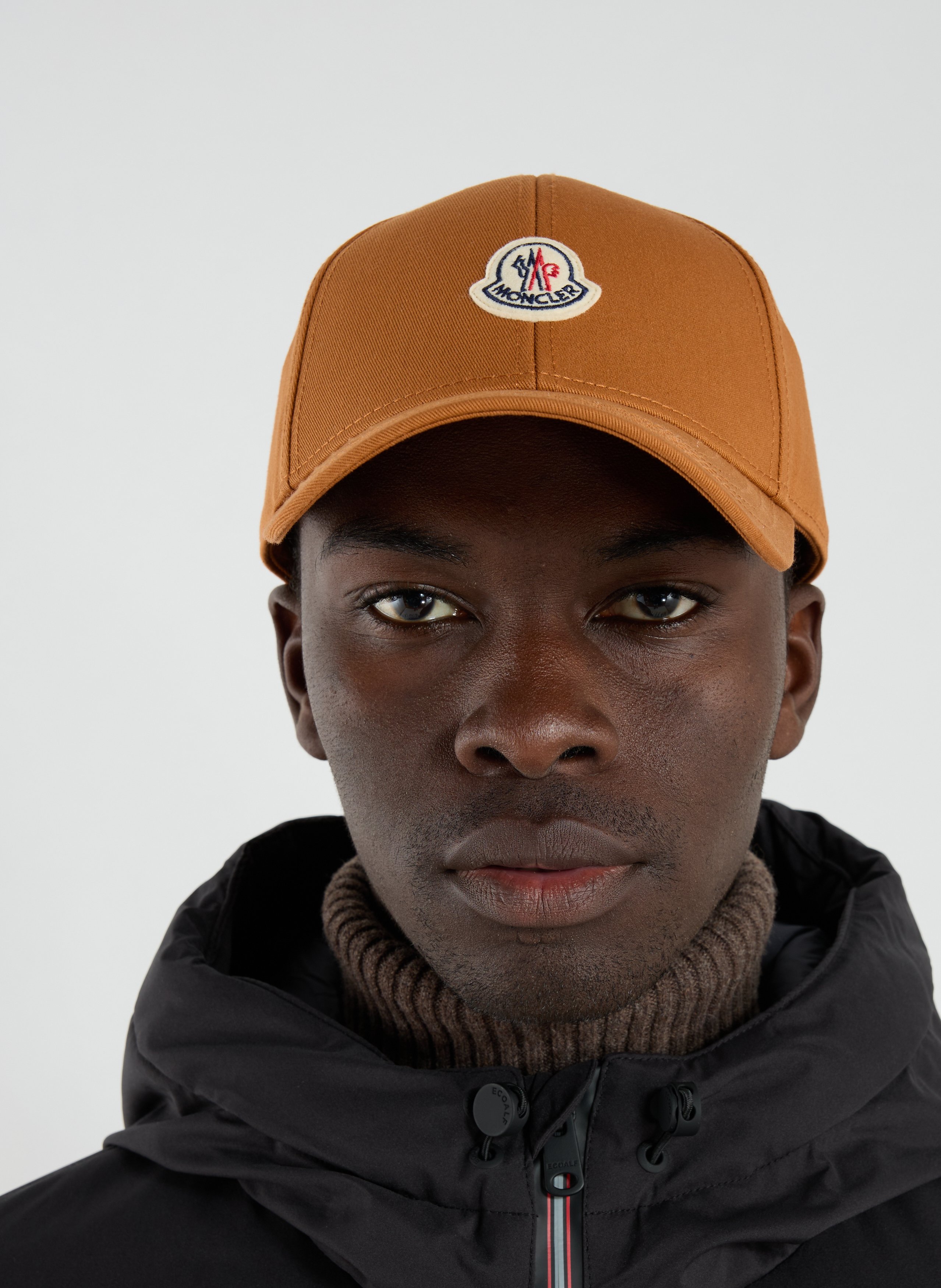 Cotton cap MONCLER Beige