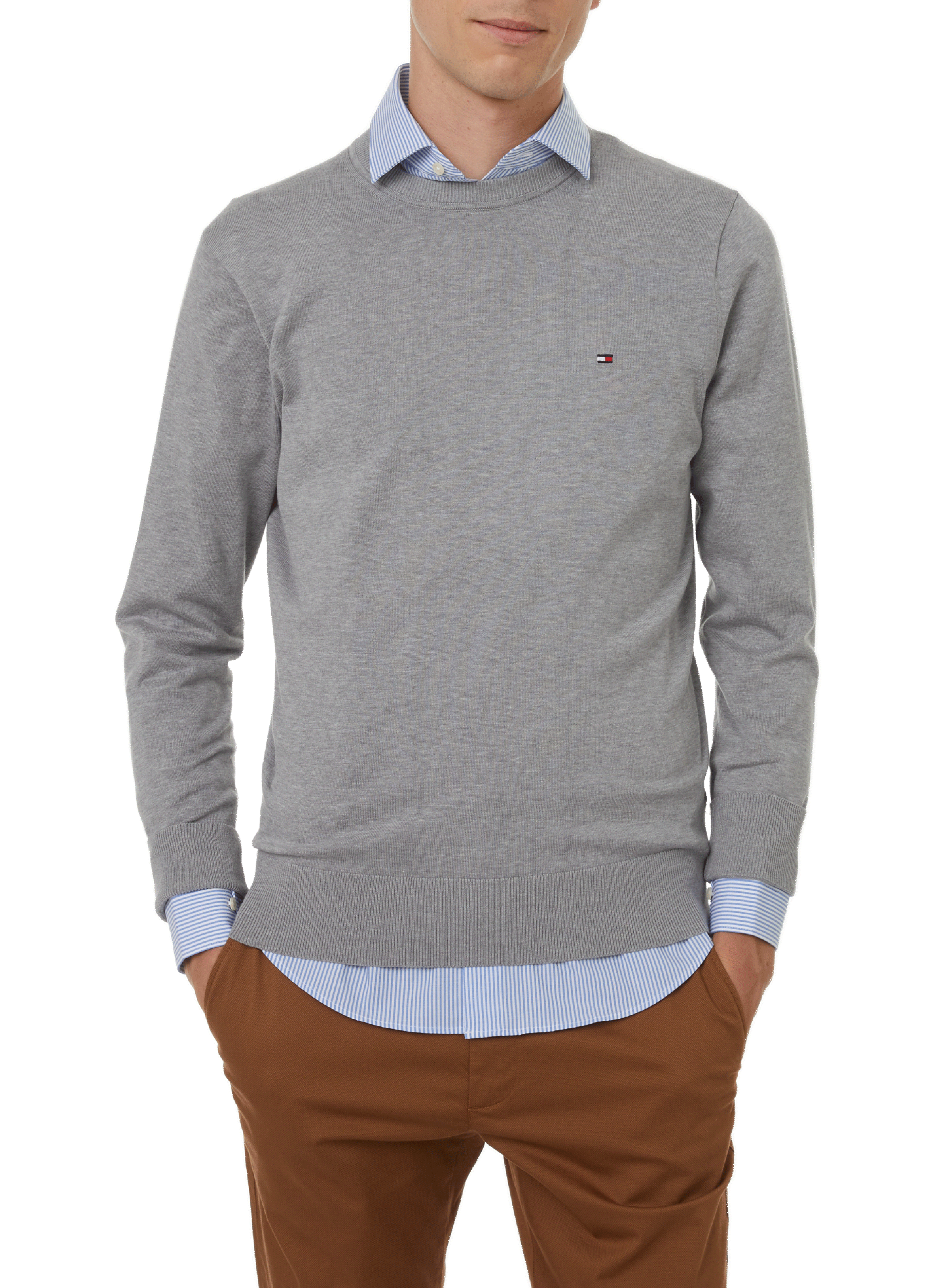 Cotton jumper TOMMY HILFIGER Grey