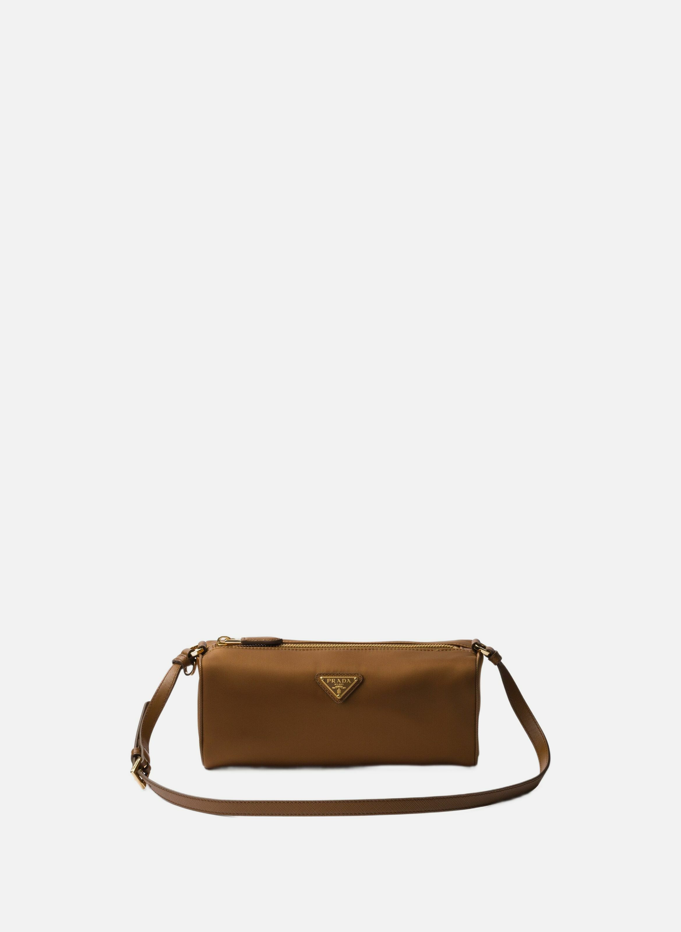 Pochette en re-nylon PRADA Marron
