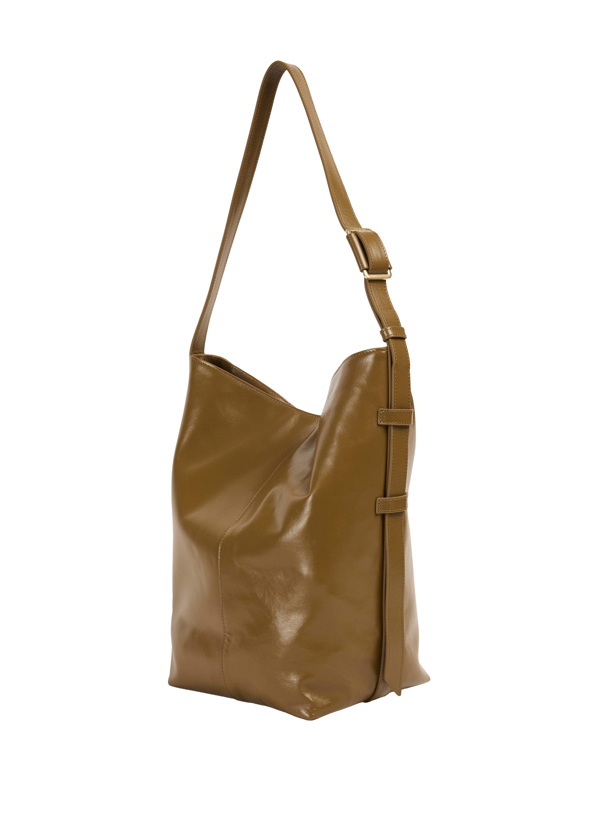 Sac épaule Nour en cuir NAT & NIN Marron