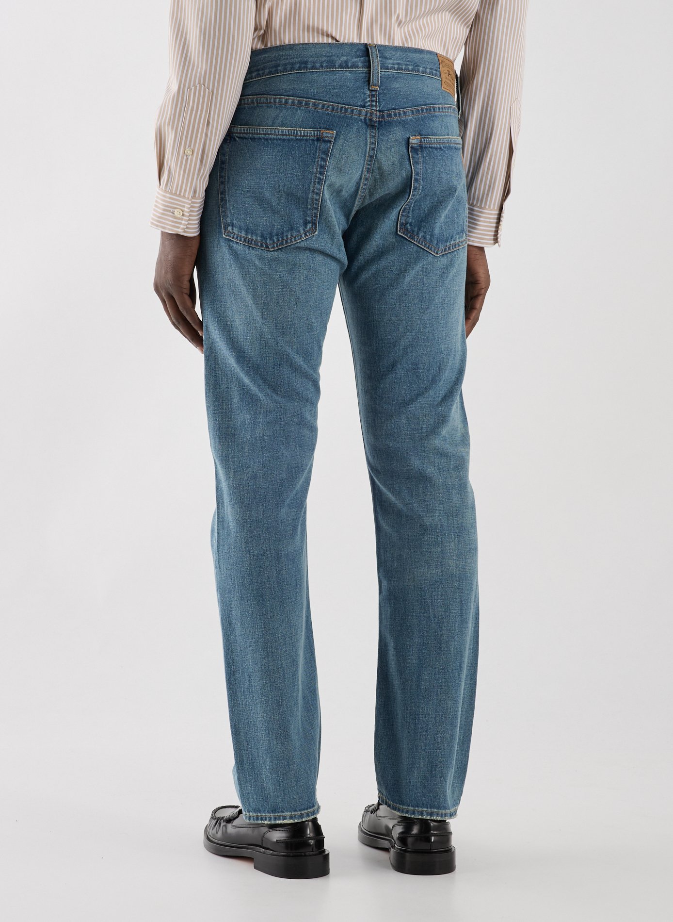 Jean cinq poches en coton POLO RALPH LAUREN Bleu