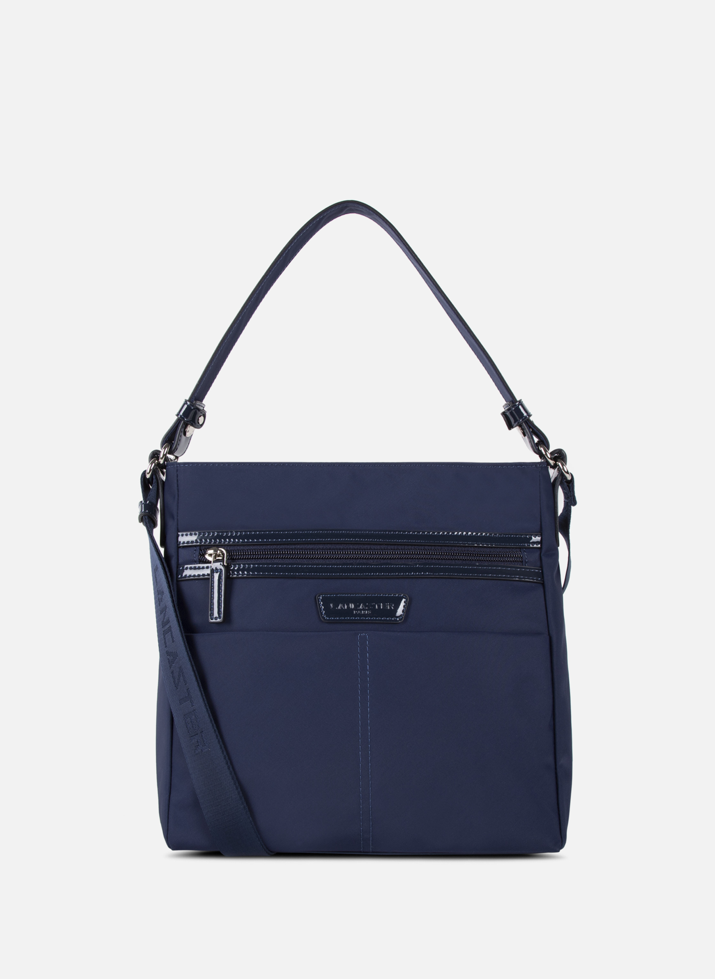 Sac besace - basic verni  Bleu foncé