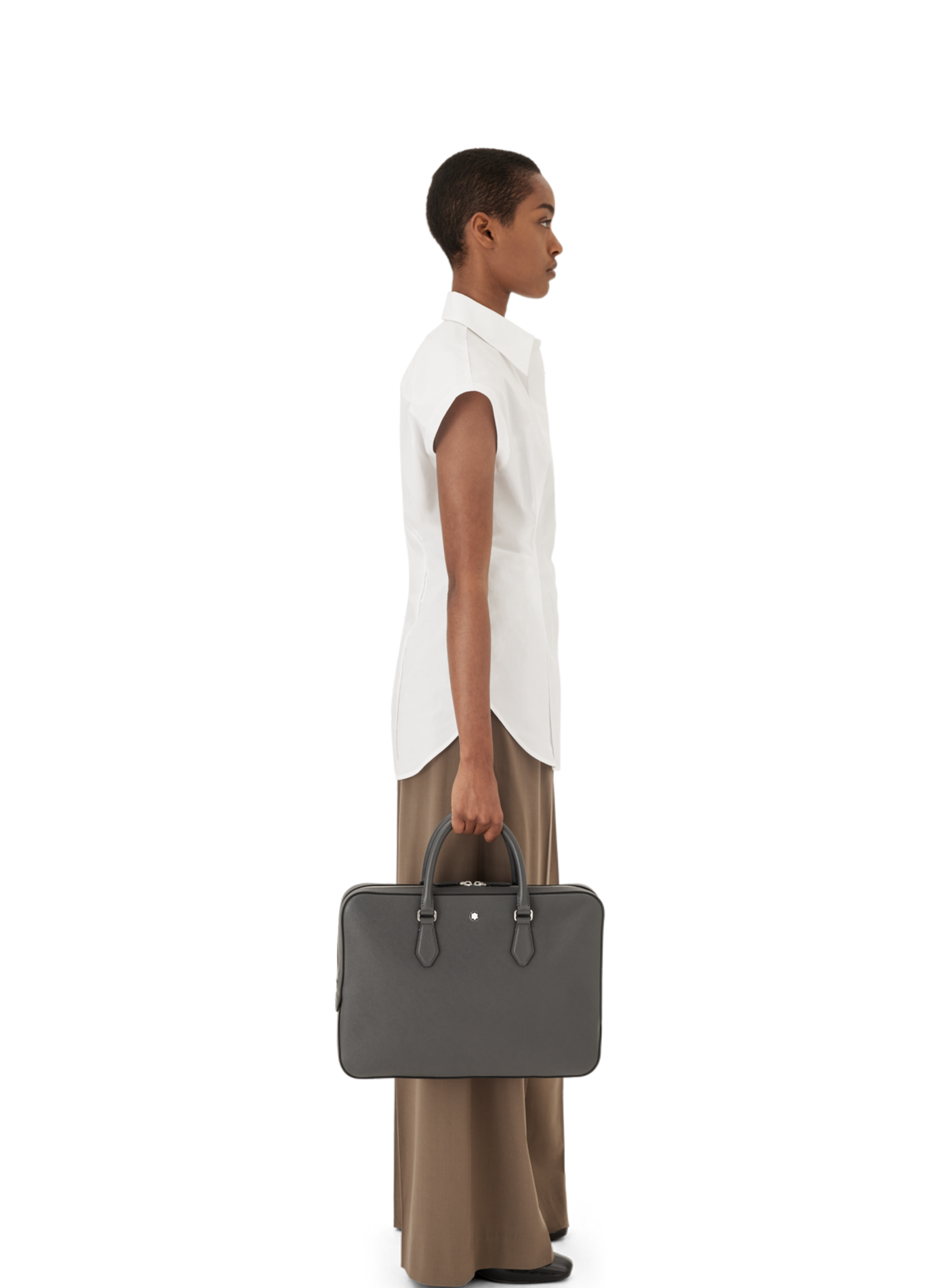 Leather briefcase MONTBLANC Black