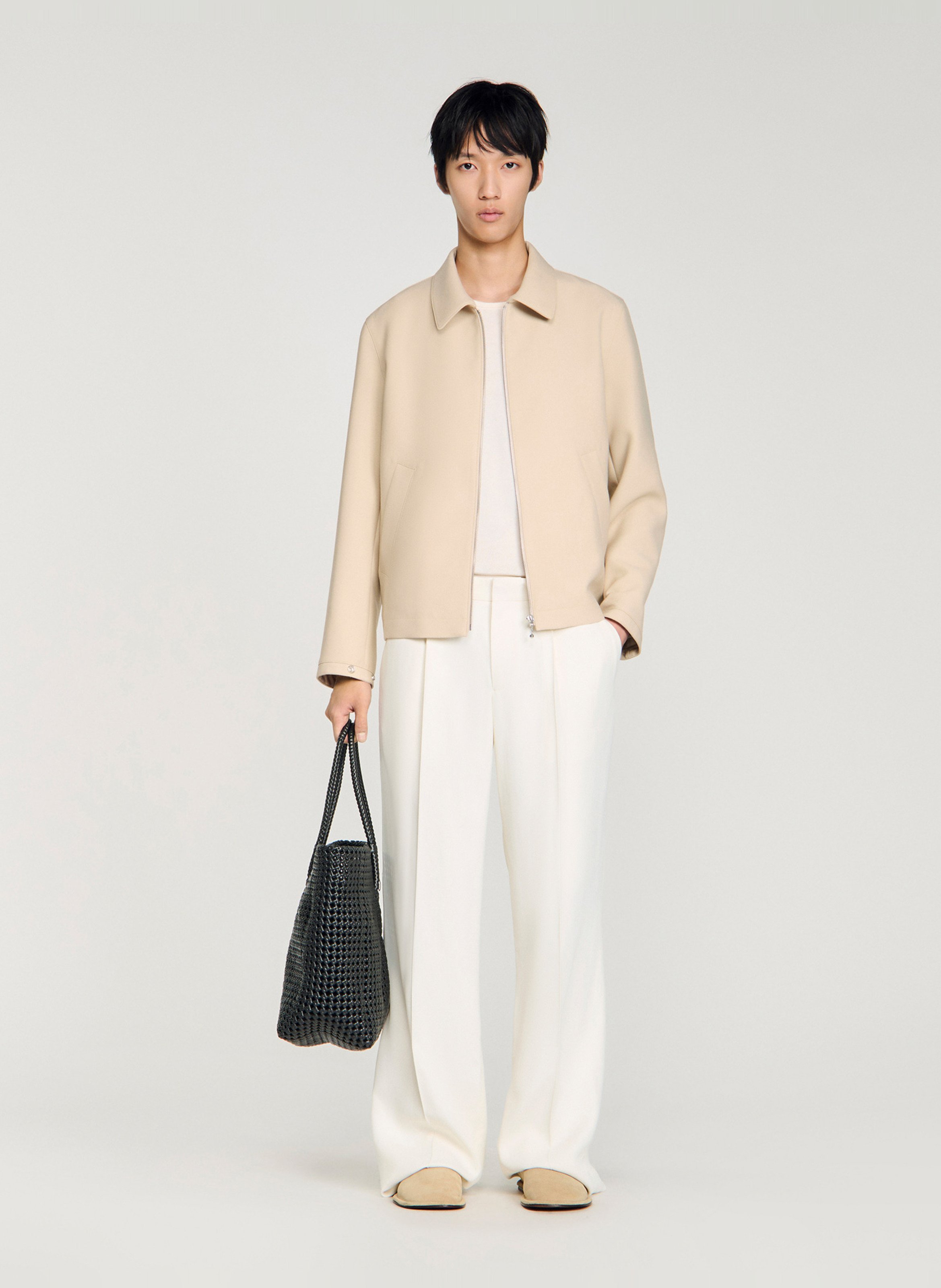 Veste col classique SANDRO Beige
