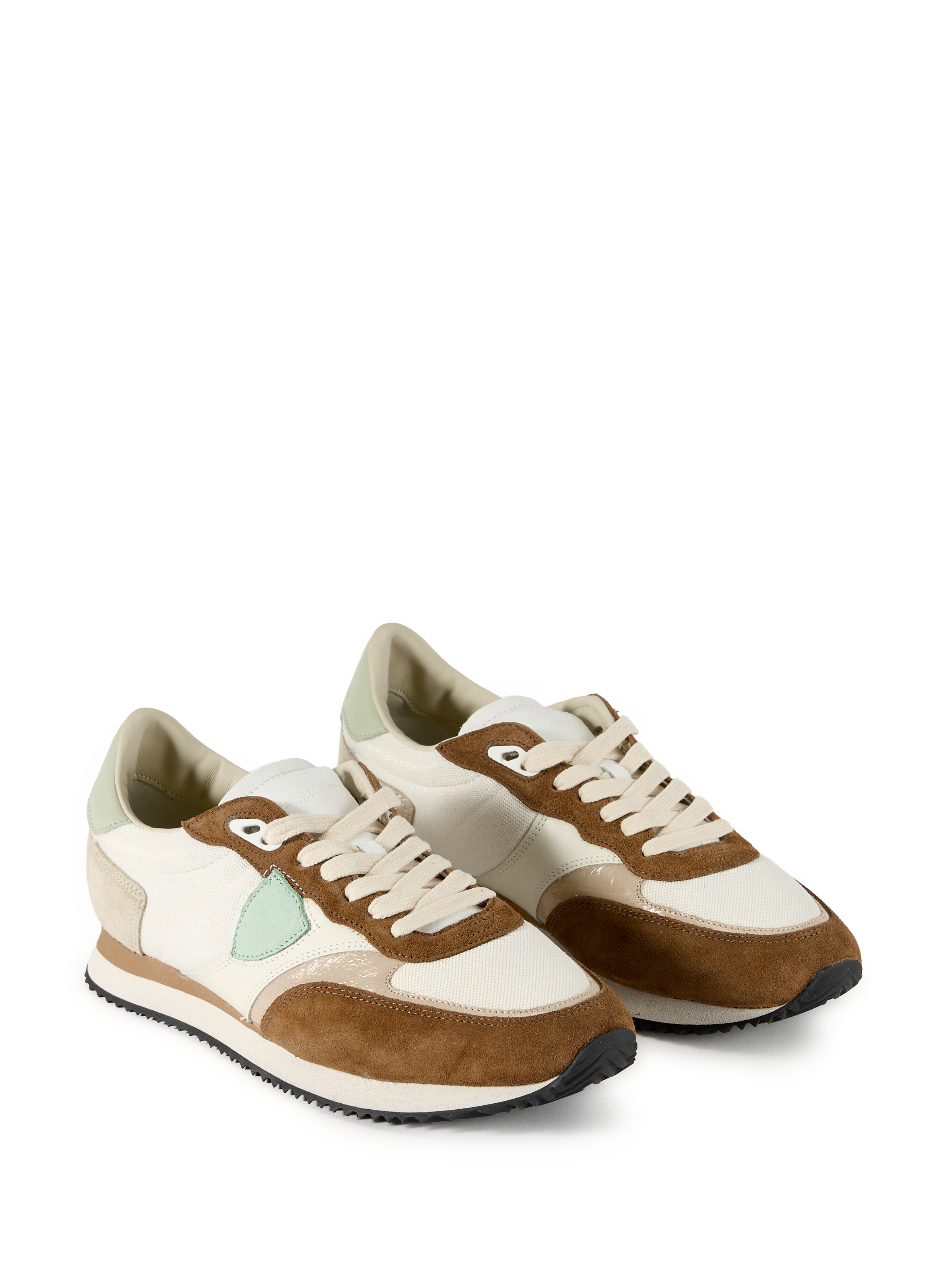 Blville leather and cotton sneakers PHILIPPE MODEL White