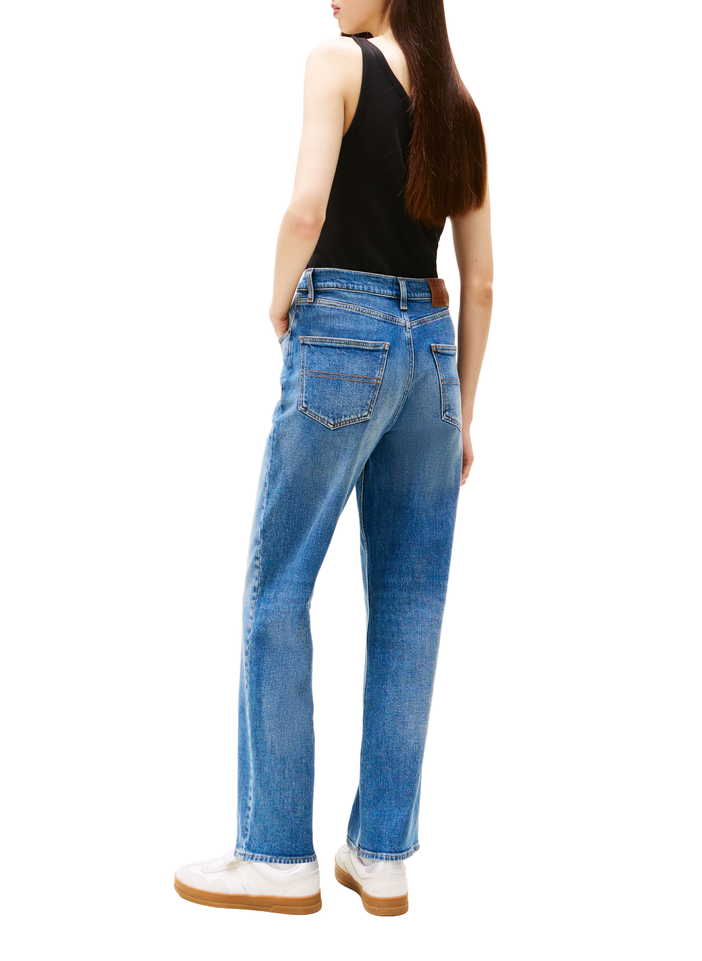 Straight leg cotton jeans TOMMY HILFIGER Blue