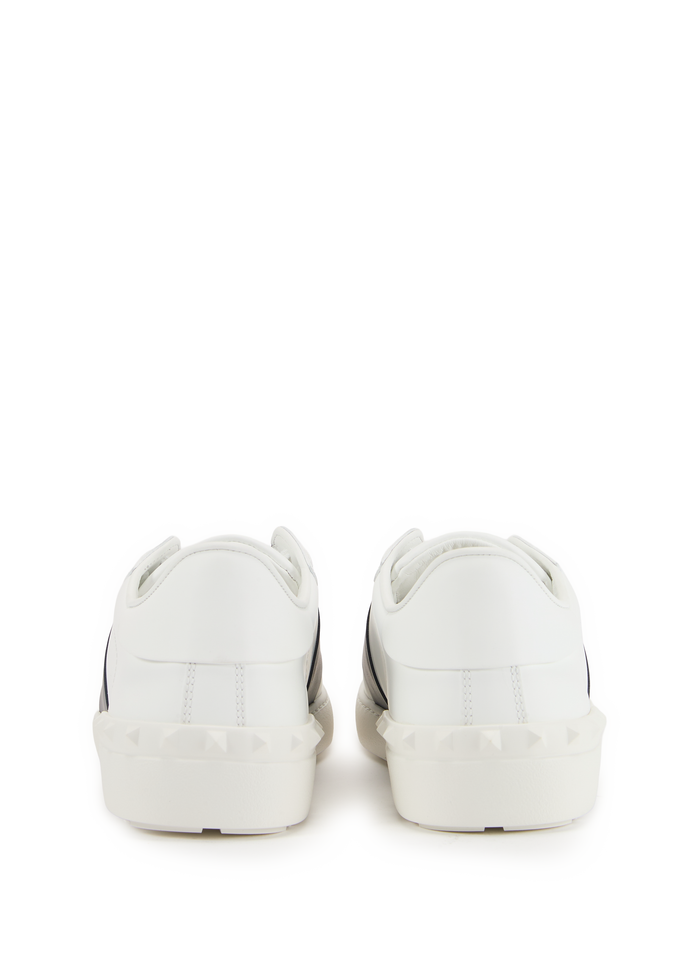 Baskets crantées en cuir VALENTINO Blanc