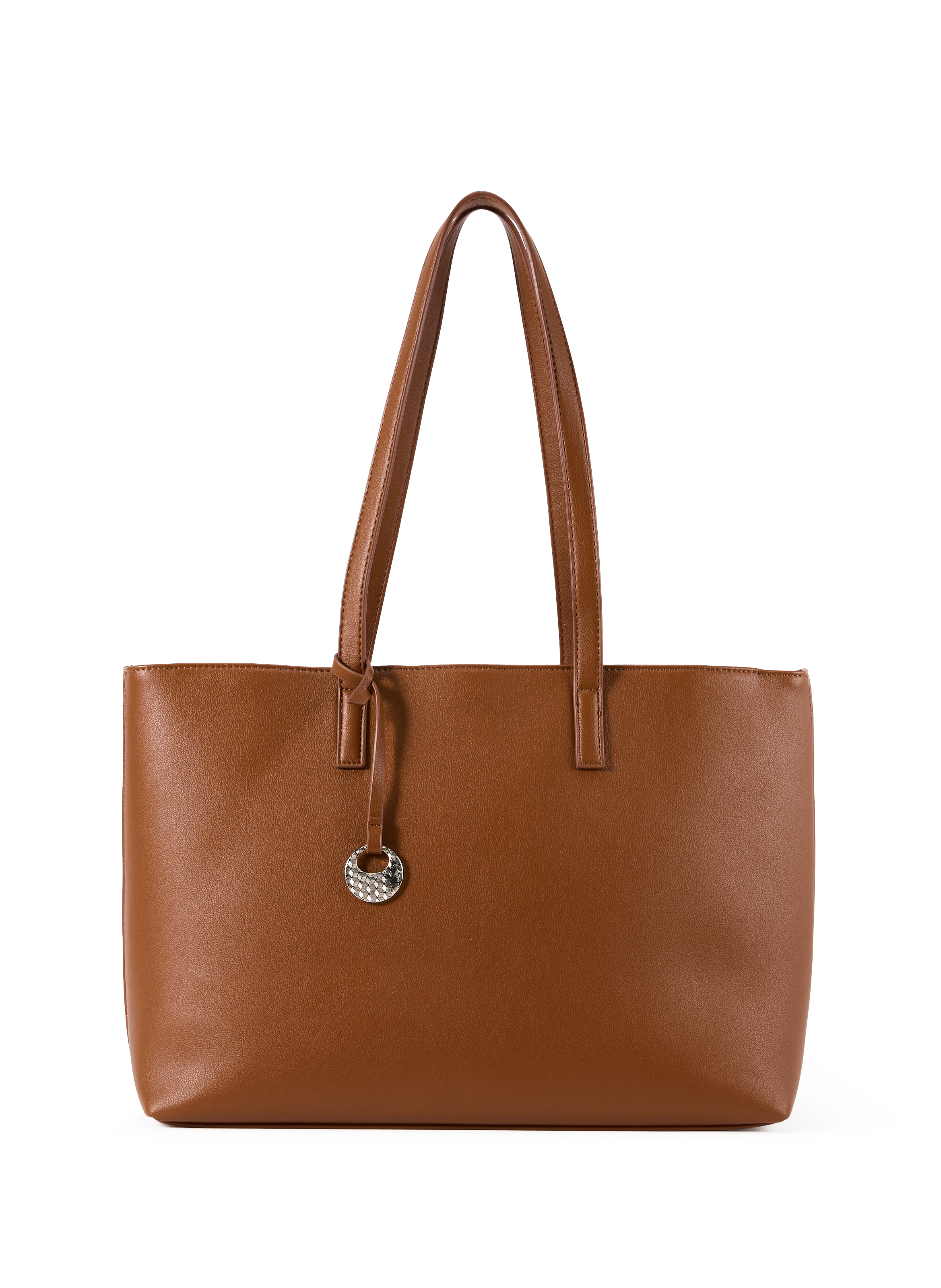 Tote bag in faux leather AU PRINTEMPS PARIS Brown