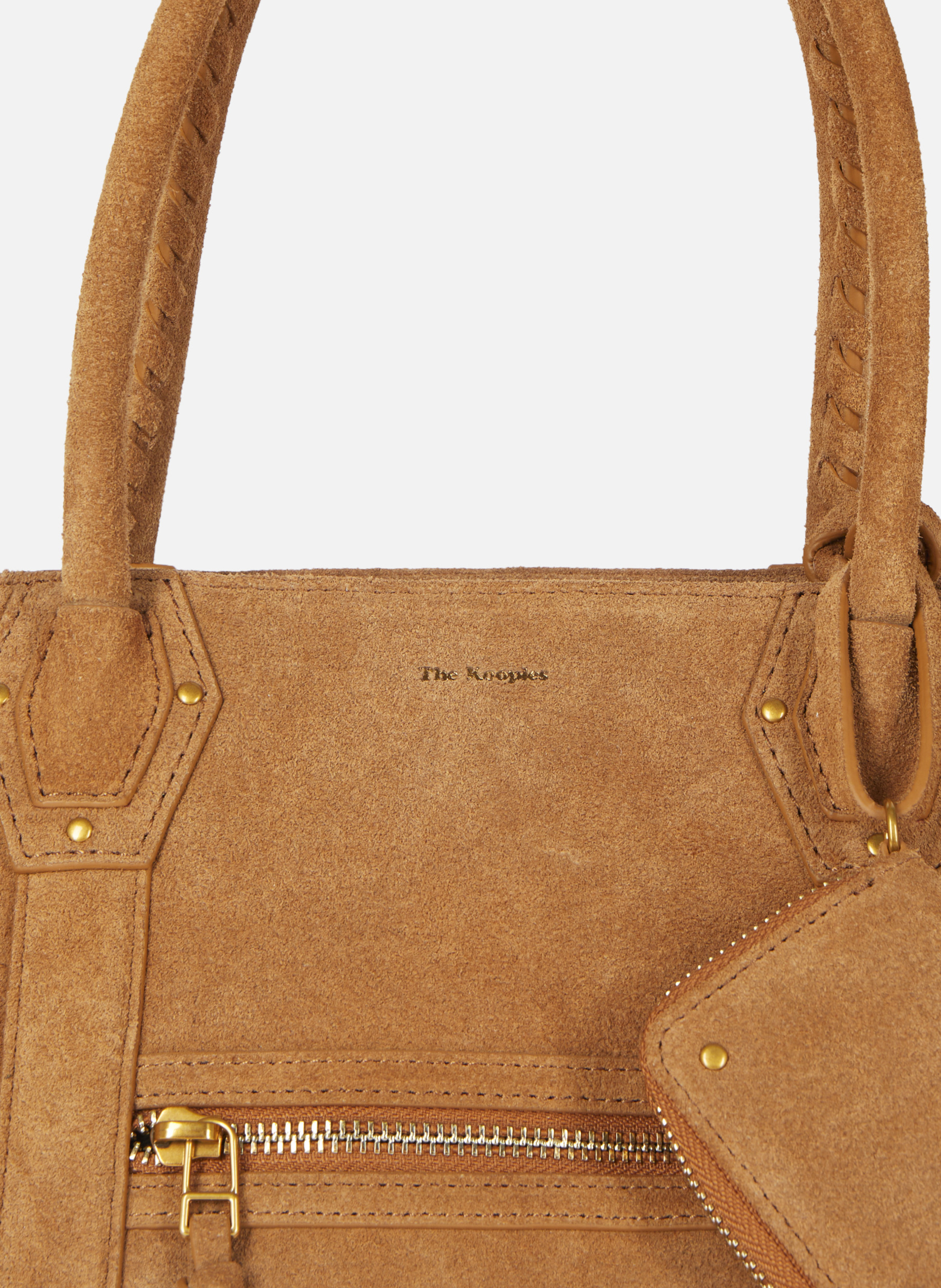 Sac cabas en suède THE KOOPLES Marron