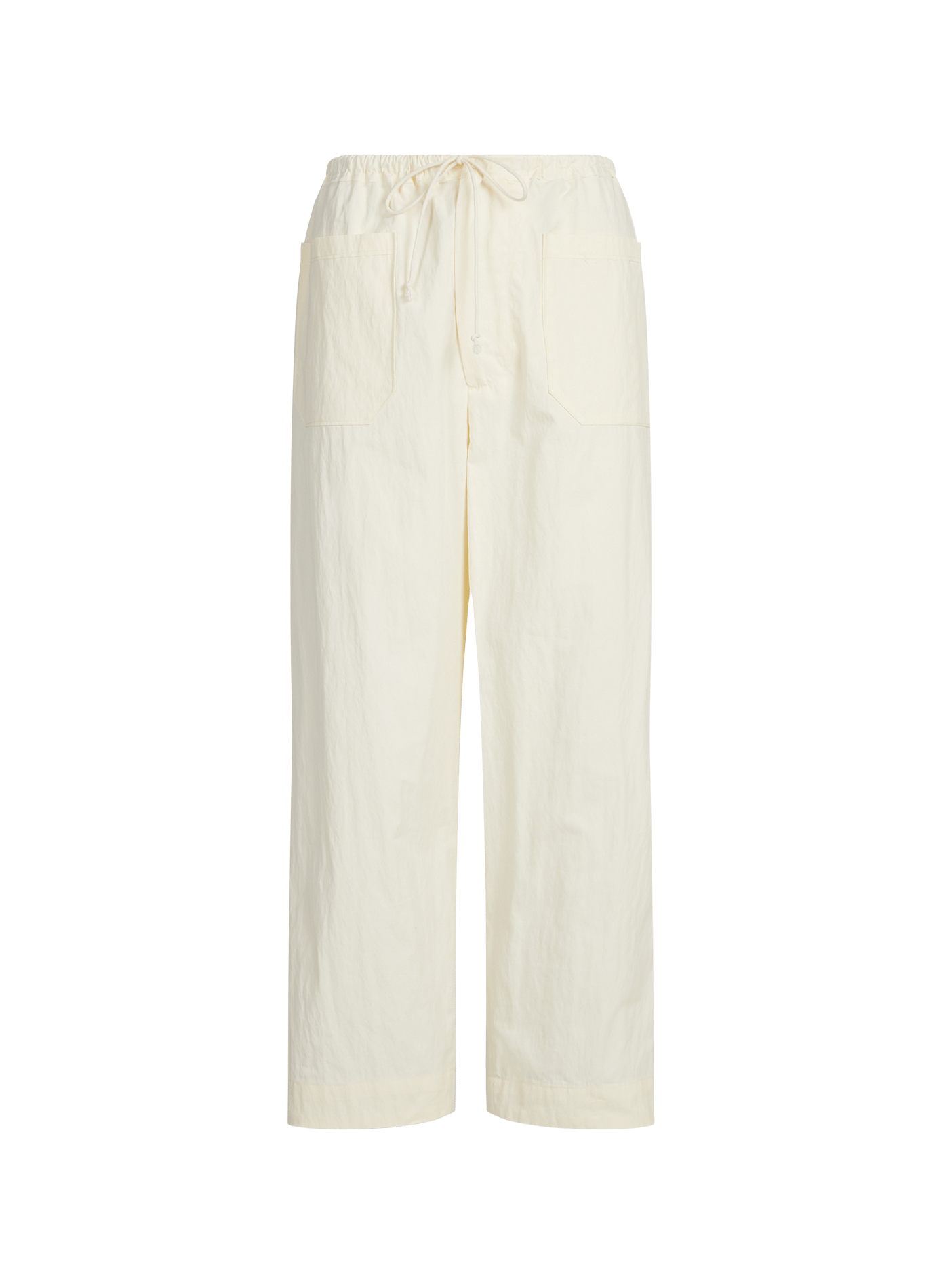 Cotton-blend wide-leg trousers CAMIEL FORTGENS Beige