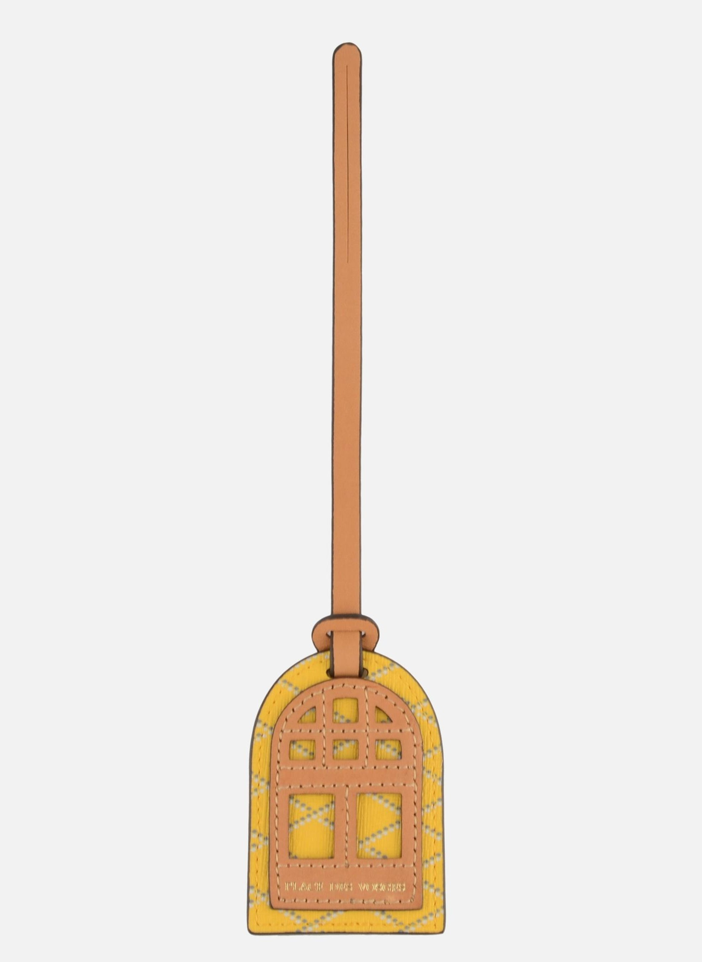 Porte étiquette | bijou de sac POURCHET Jaune
