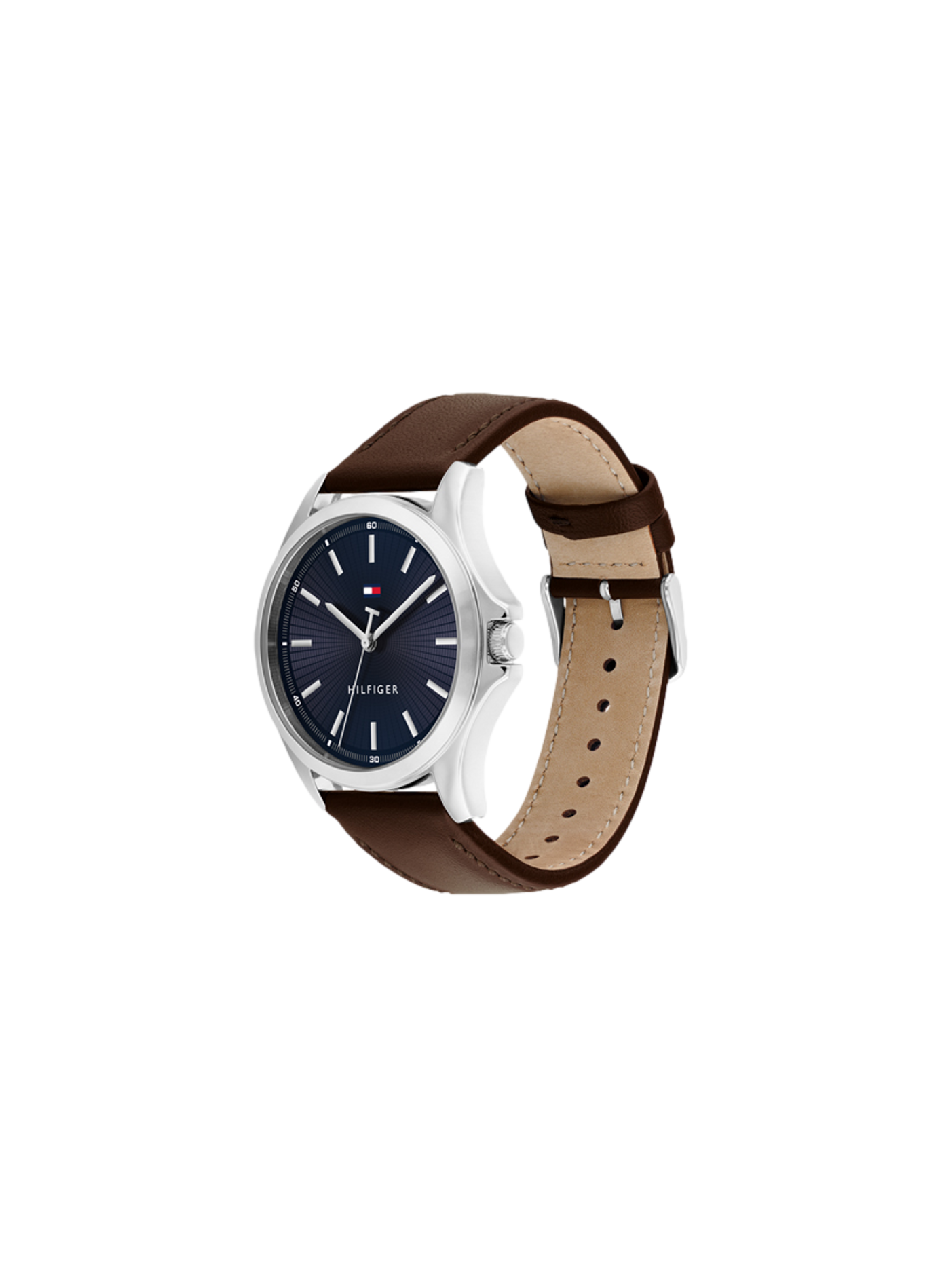 Montre quartz Bruce en cuir TOMMY HILFIGER MONTRES Marron