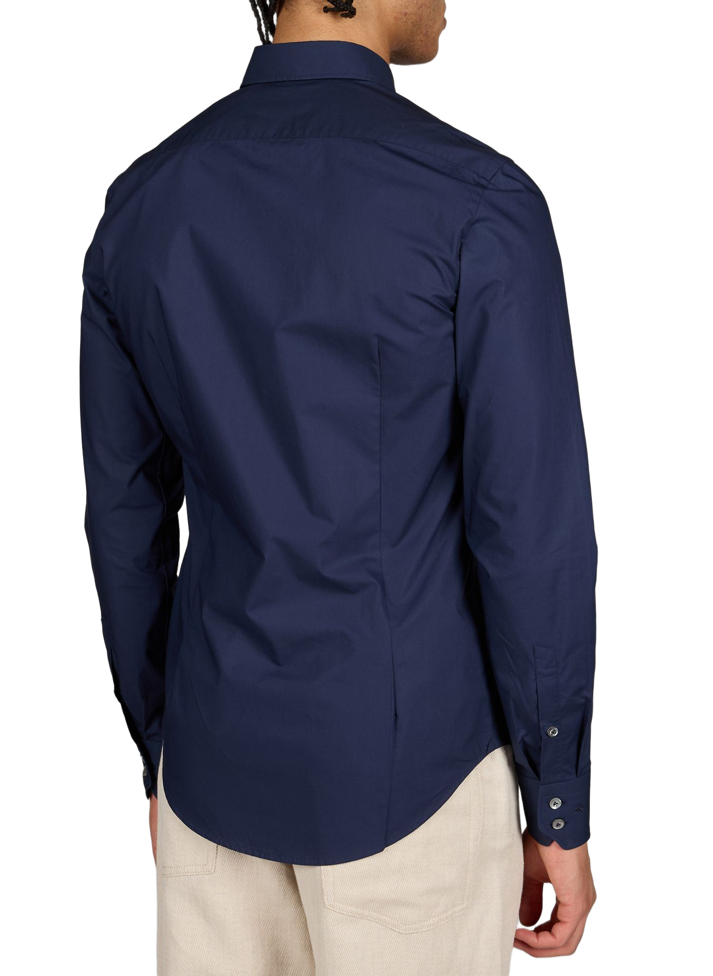 Chemise unie en coton VAN LAACK Bleu