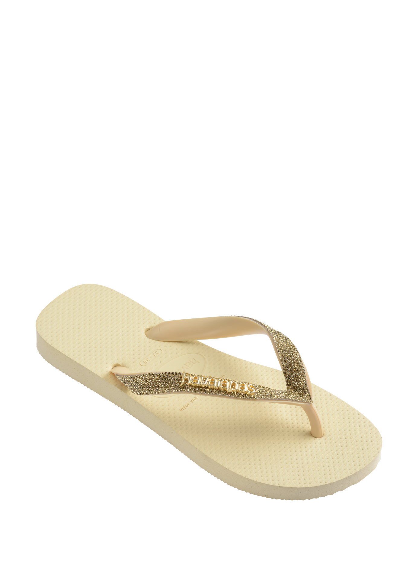 Top Glow Logo Flip-Flops HAVAIANAS Beige