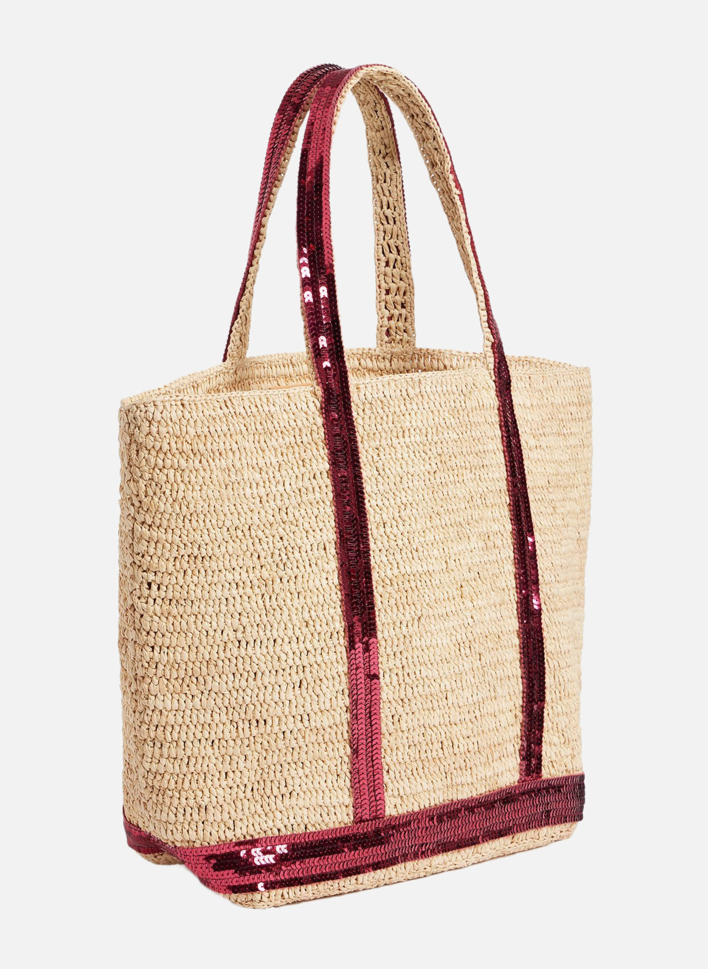 Cabas m en raphia VANESSA BRUNO Rose