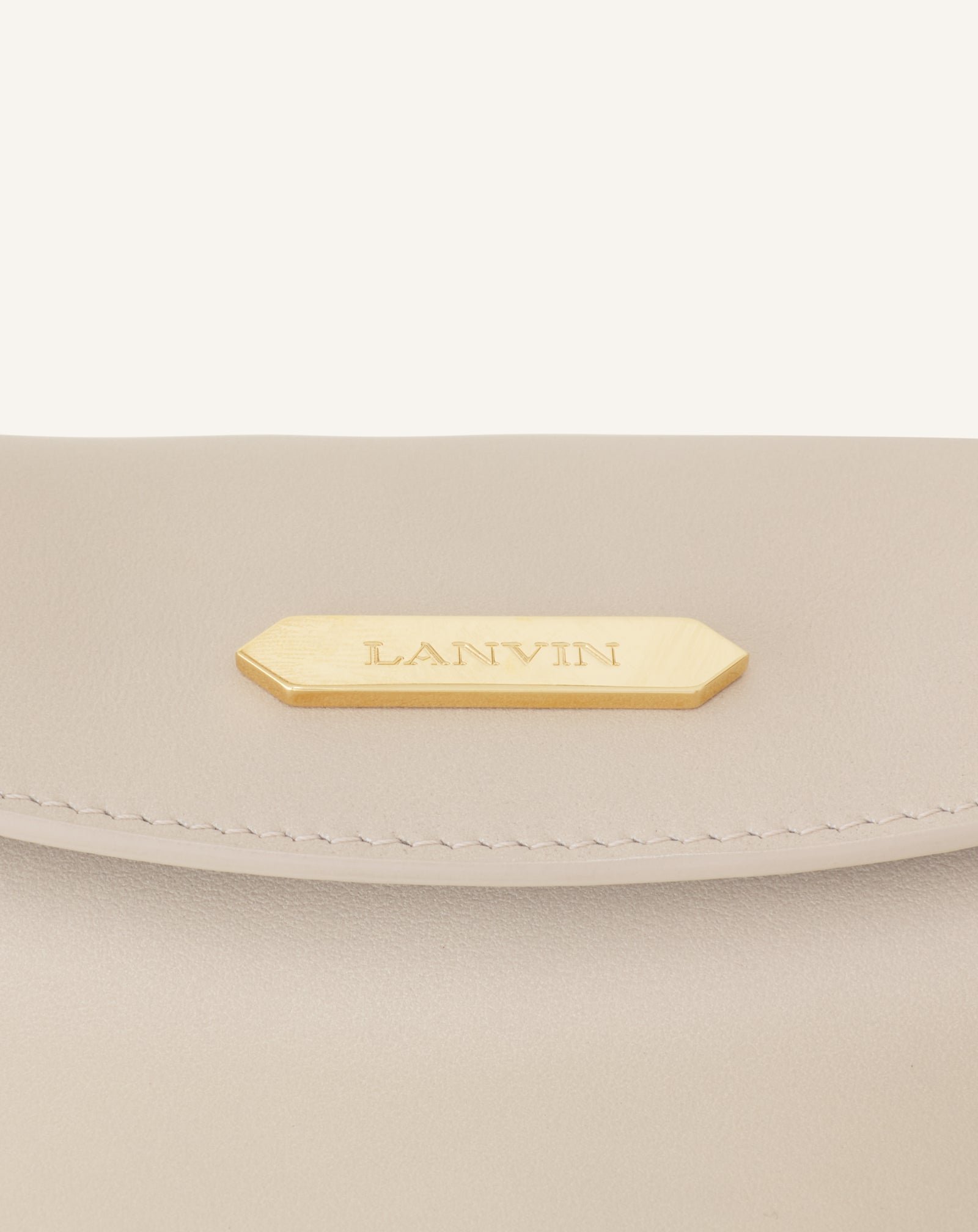 Sac compagnon 16  en cuir LANVIN Blanc