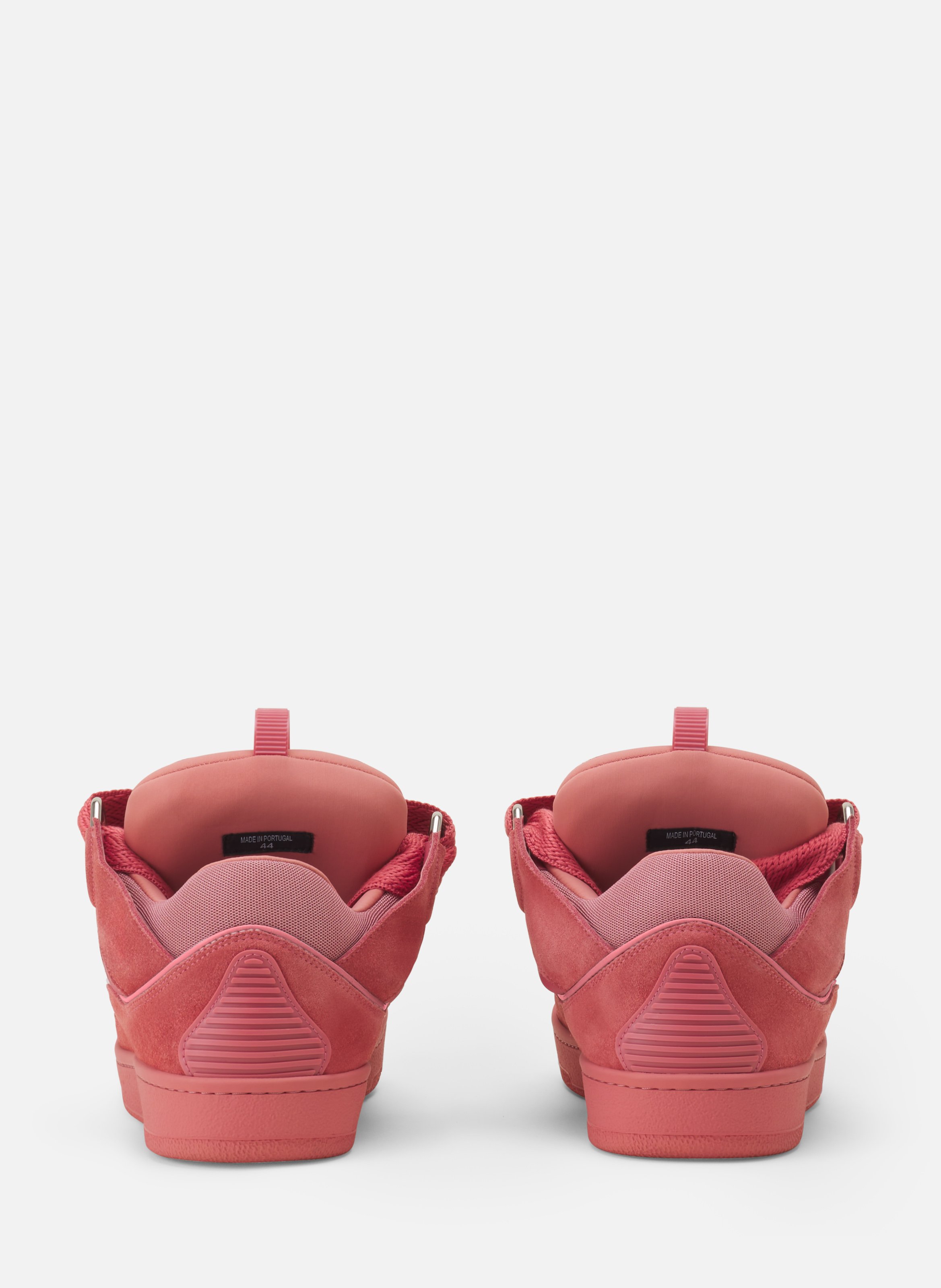 Sneakers curbs en suede monocolor LANVIN Rose
