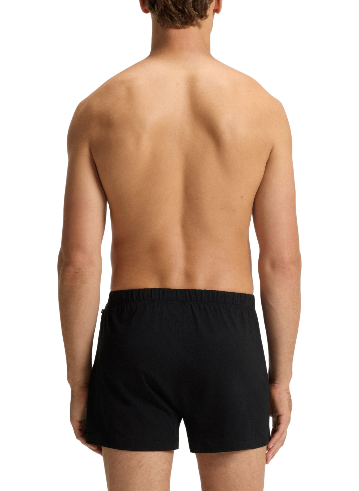 Lot de deux boxers en coton stretch BOSS Noir