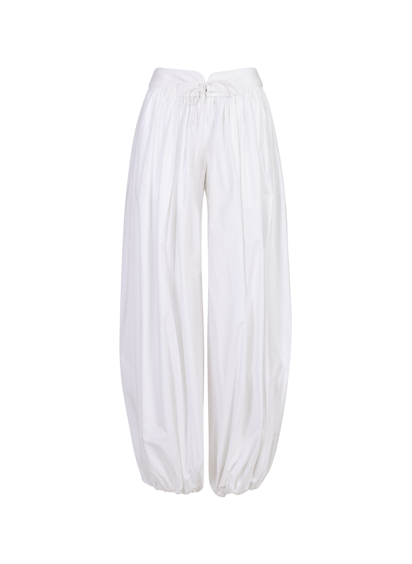 Hohe Taille Sarouel aus Baumwolle CHRISTOPHER ESBER Weiss